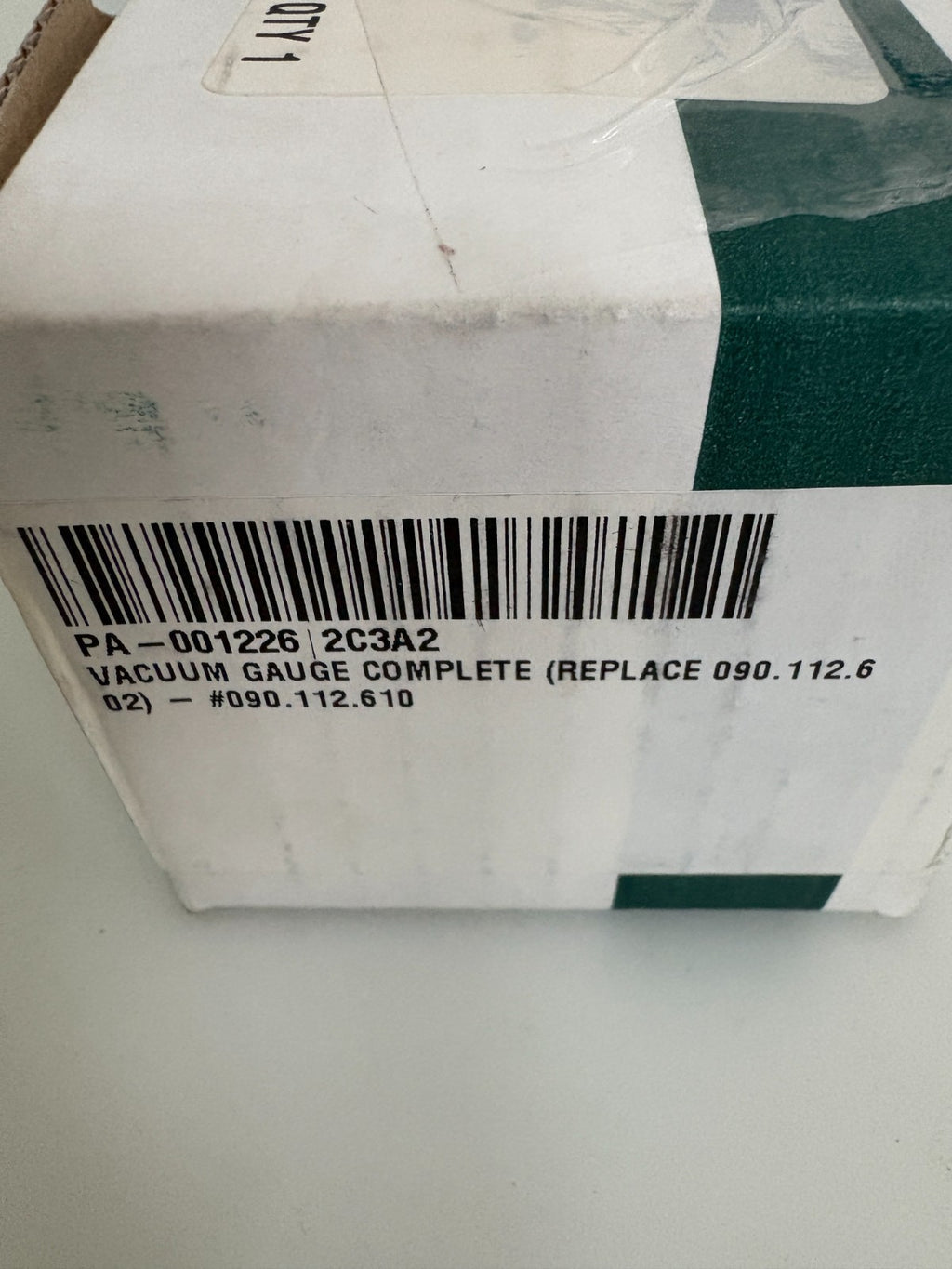 VEMAG VACUUM GAUGE 090.112.602 090.112.610
