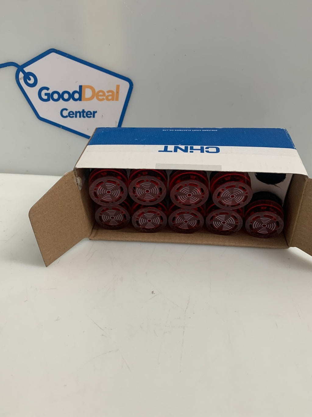 Lot of 9 Chint ND16-22FS indicator light Red