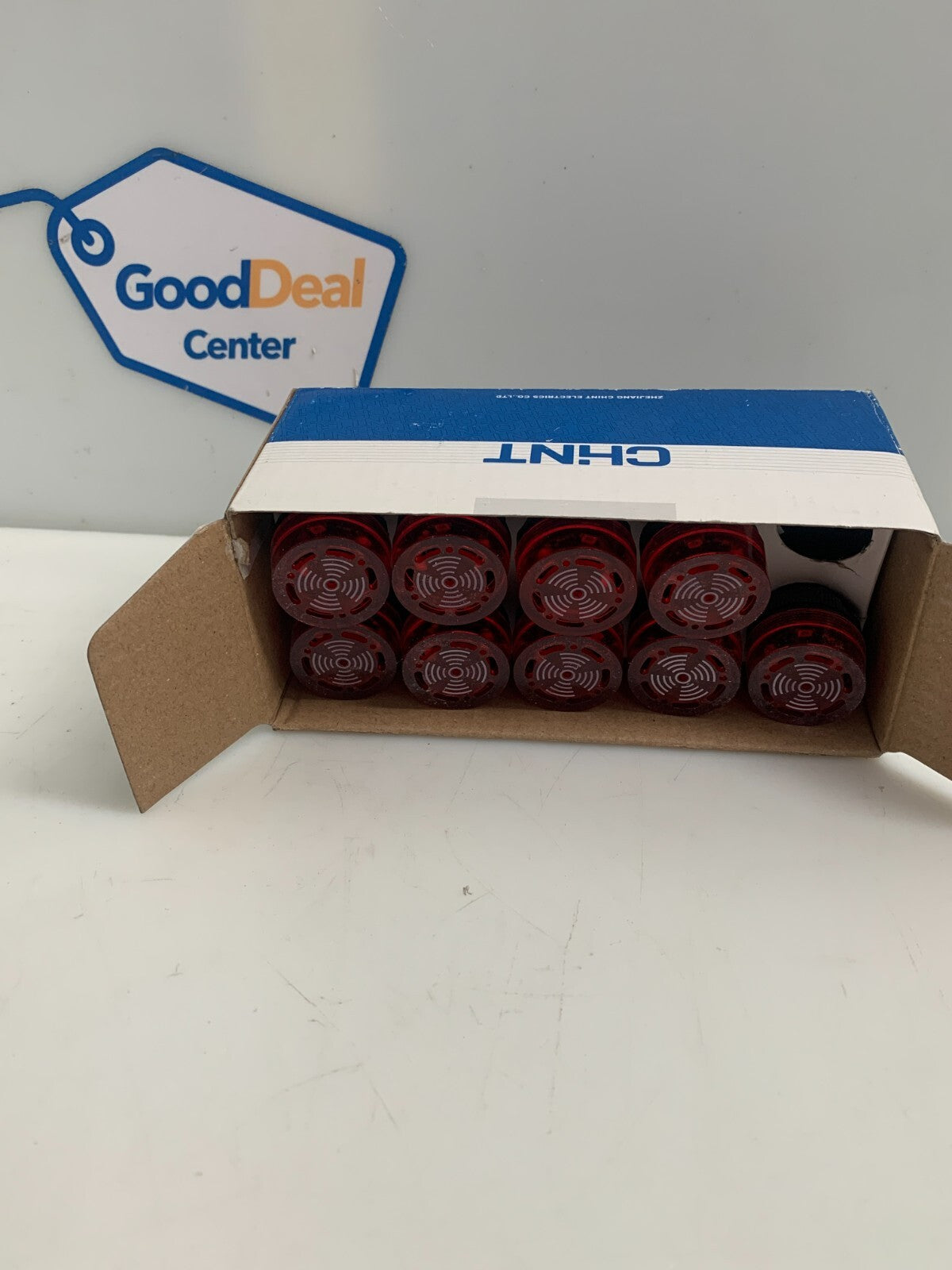 Lot of 9 Chint ND16-22FS indicator light Red