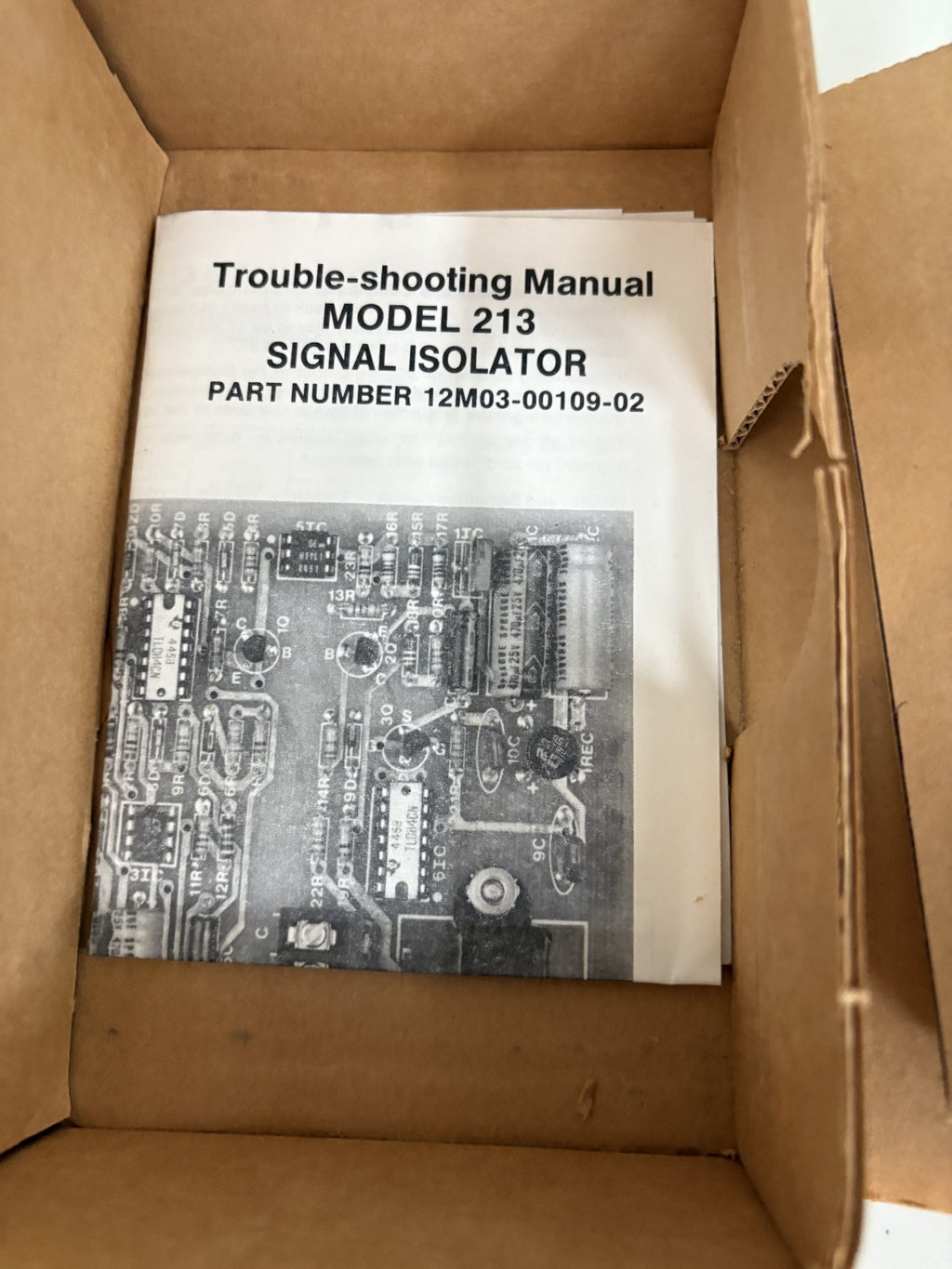 REFLEX SIGNAL ISOLATOR CIRCUIT BOARD 12M03 - 00109 - 02