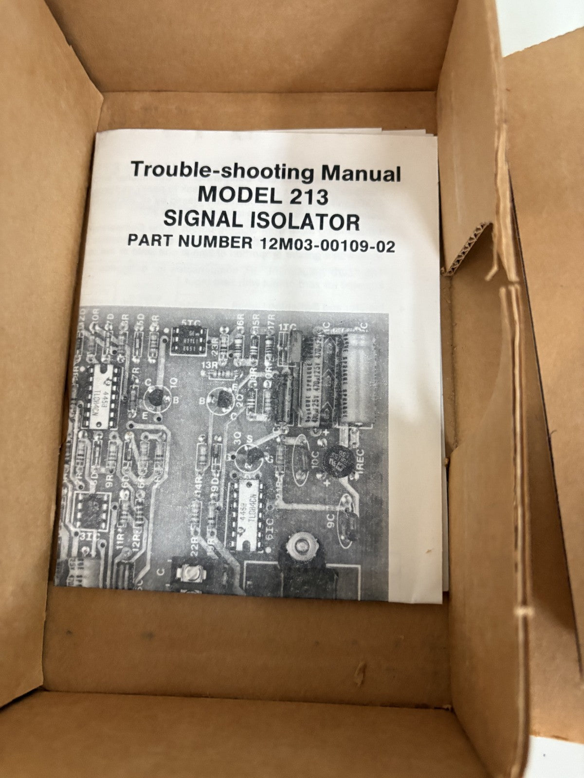 REFLEX SIGNAL ISOLATOR CIRCUIT BOARD 12M03 - 00109 - 02
