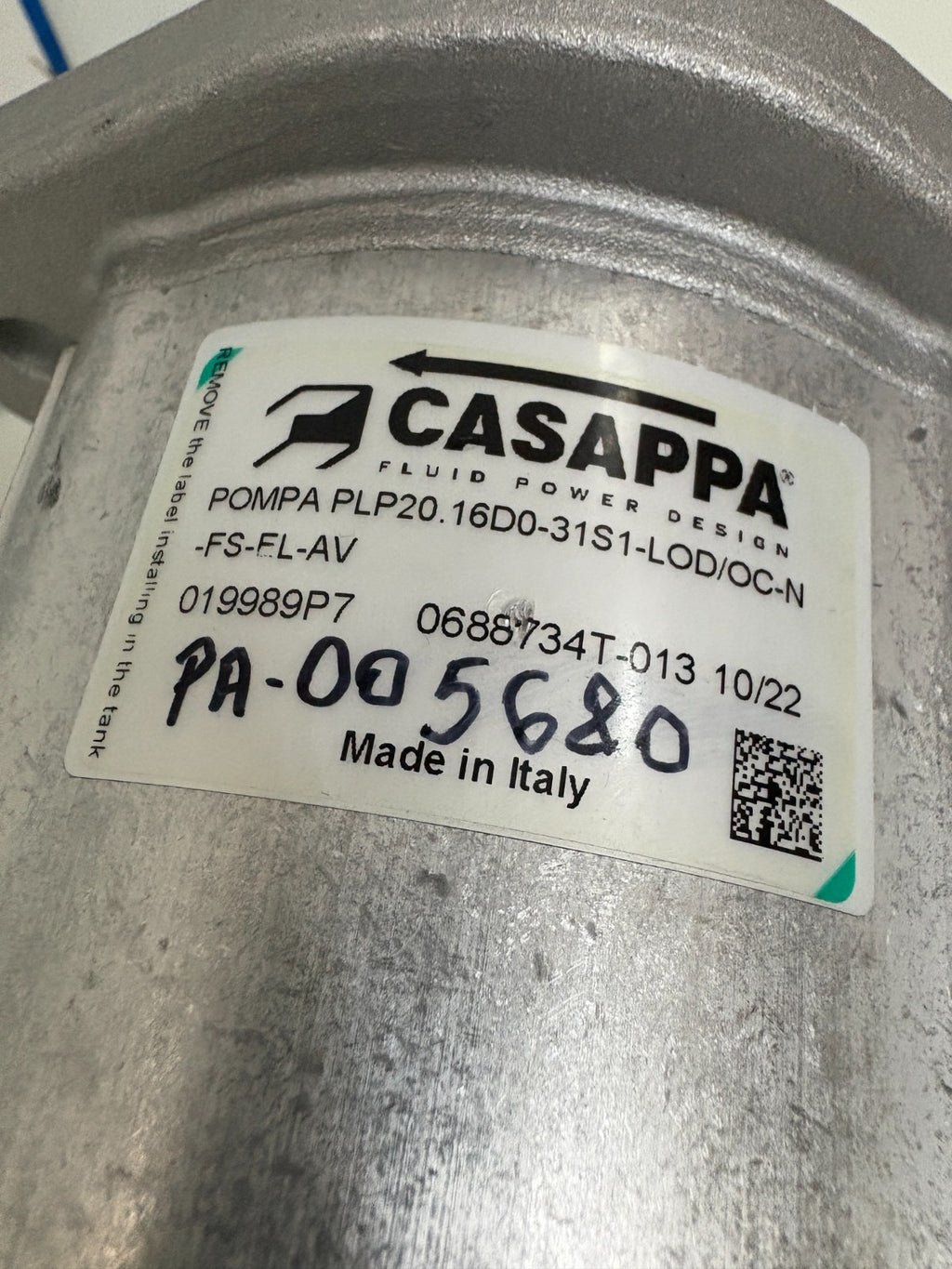 CASAPPA HYDRAULIC PUMP PLP20.16D0-31S1-LOD/0C-N-FS-FL-AV2