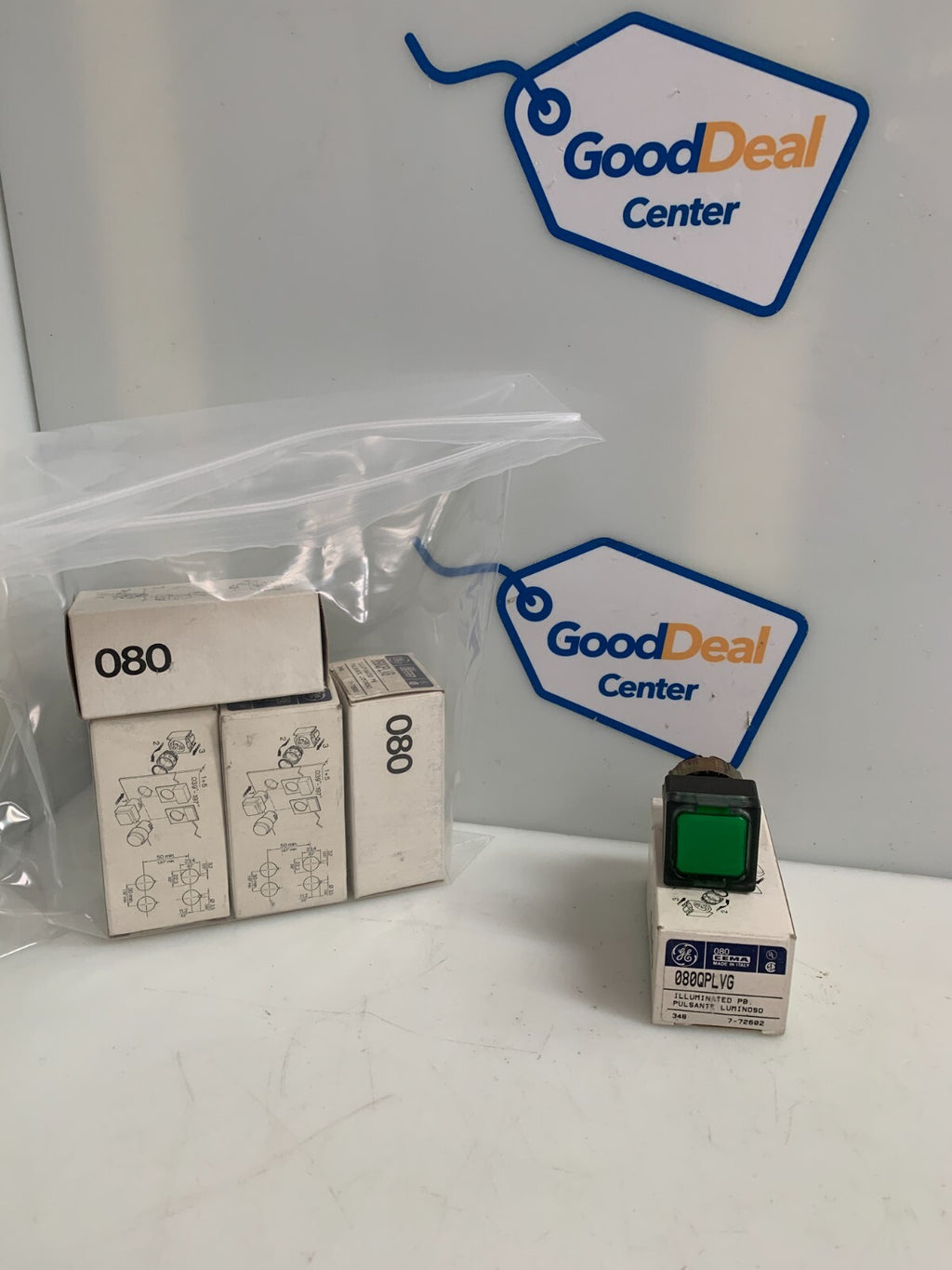 LOT OF 5 GE CEMA 080QPLVG CONTACT BLOCK0