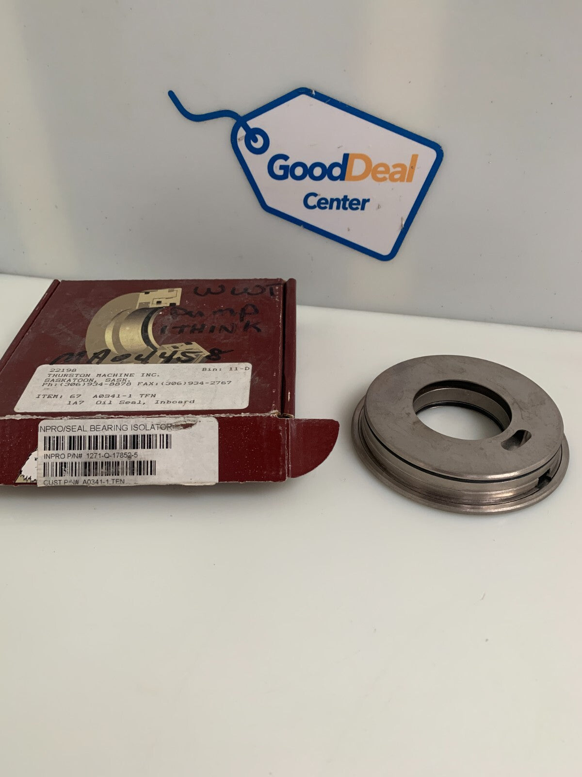 THURSTON MACHINE  67 A0341-1 TFN  Inpro/Seal Bearing Isolator  1271-Q-17852-5