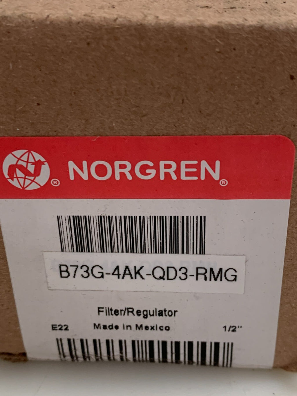IMI NORGREN 1/2" COMBO FILTER/REGULATOR B73G-4AK-QD3-RMN