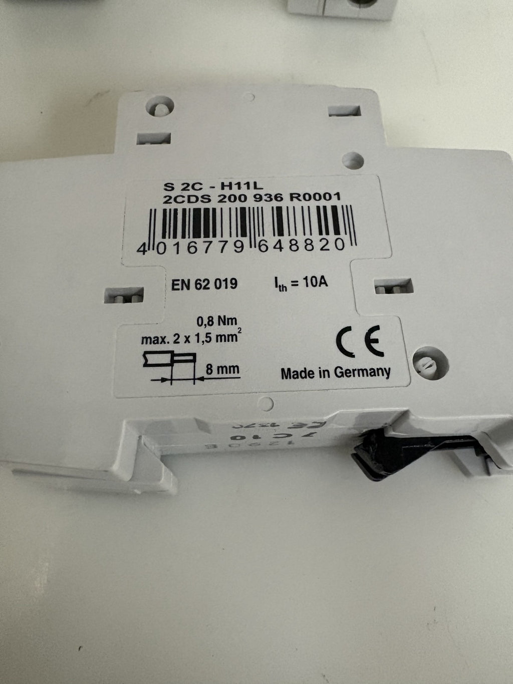 LOT OF 3  ABB CIRCUIT BREAKER S 201 M C10 2 CDS 200 936 R0001