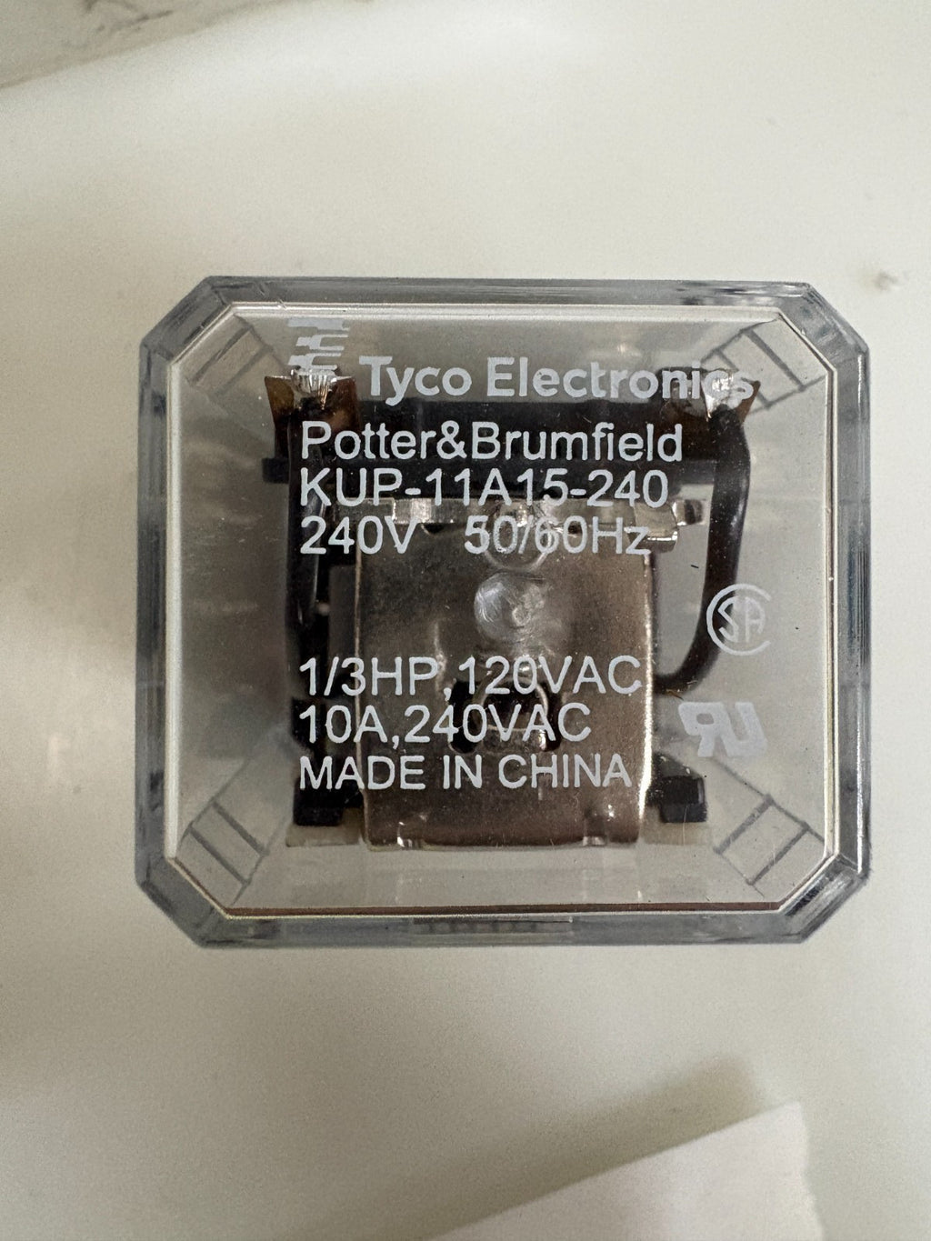 LOT OF 12 TYCO ELECT. POTTER & BRUMFIELD POWER RELAY KUP-11A15-240