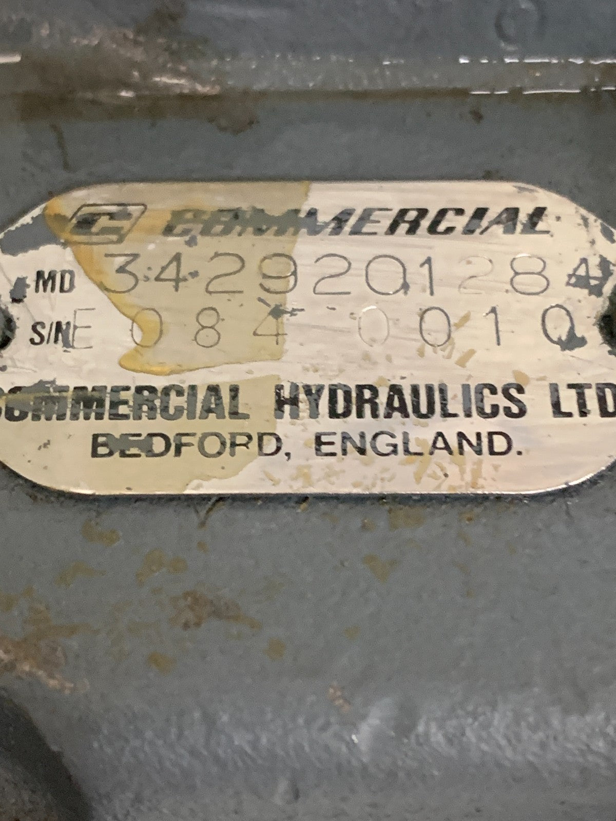 COMMERCIAL HYDRAULICS HYDRAULIC PUMP 34292012844