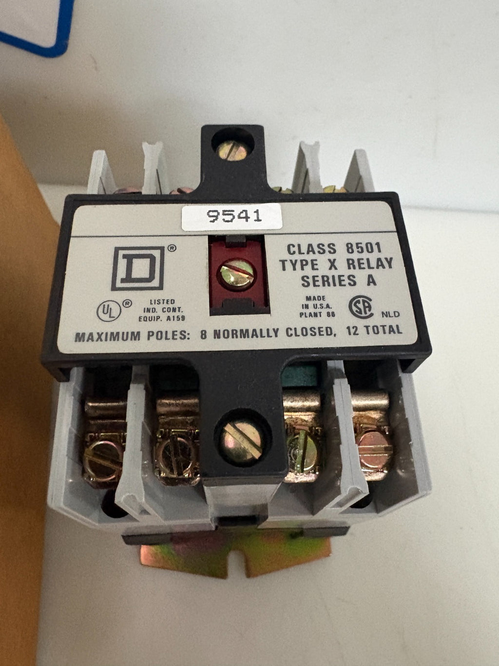 SQUARE D AC CONTROL RELAY 8501 X020V02 1