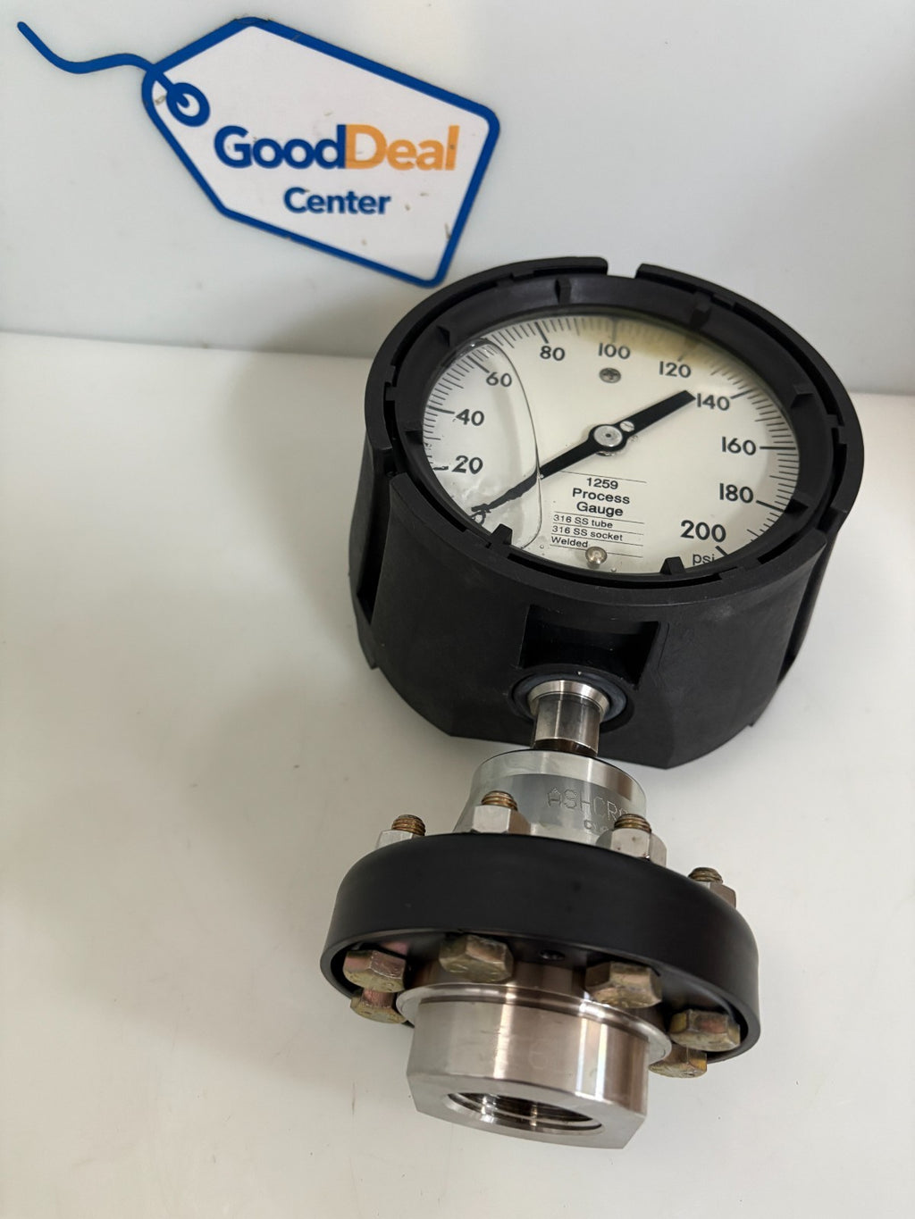 ASHCROFT PROCESS GAUGE 1259 W/C1018 0-200 PSI
