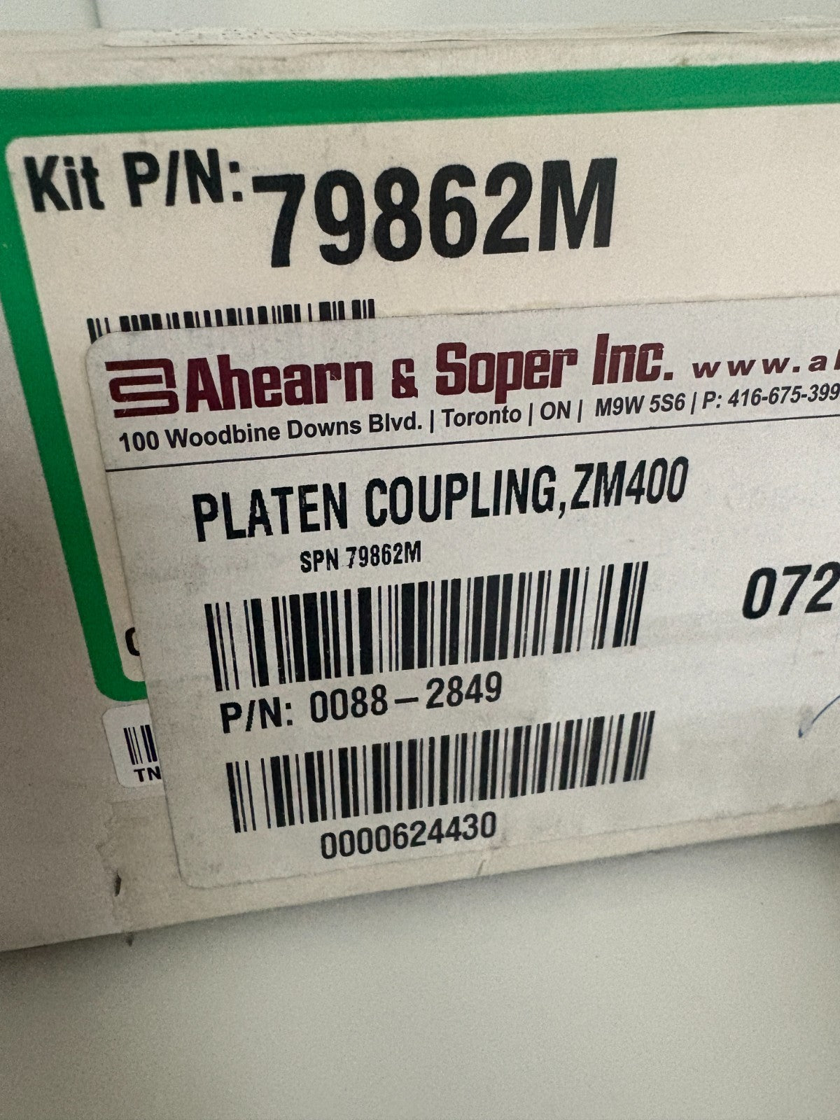 ZEBRA PLATEN COUPLING ZM400 #79862M2