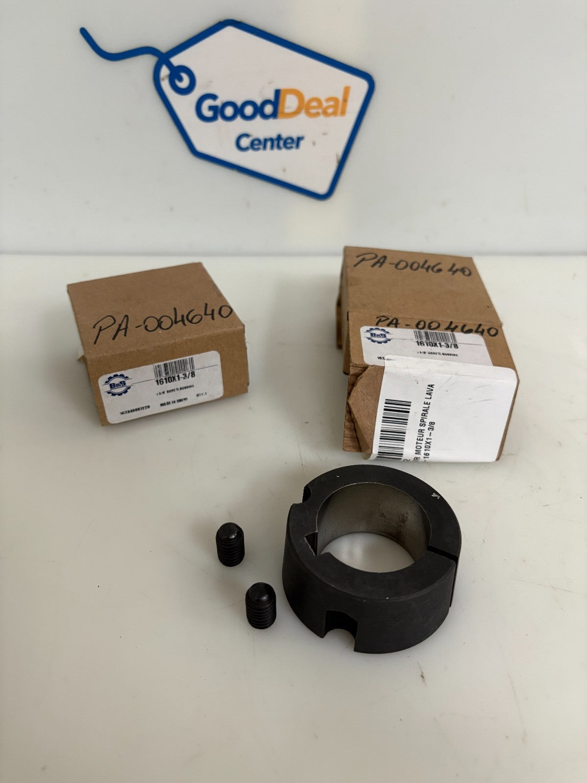 LOT OF 2 B&B TAPER LOCK BUSHING 1610X1-3/80