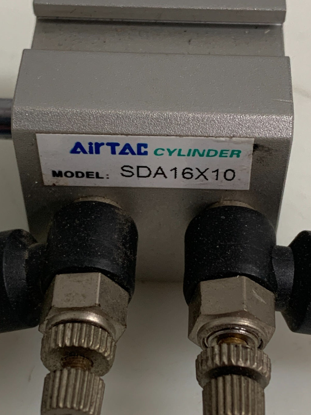 LOT OF 2 AIRTDC COMPACT PNEUMATIC CYLINDER SDA16X10