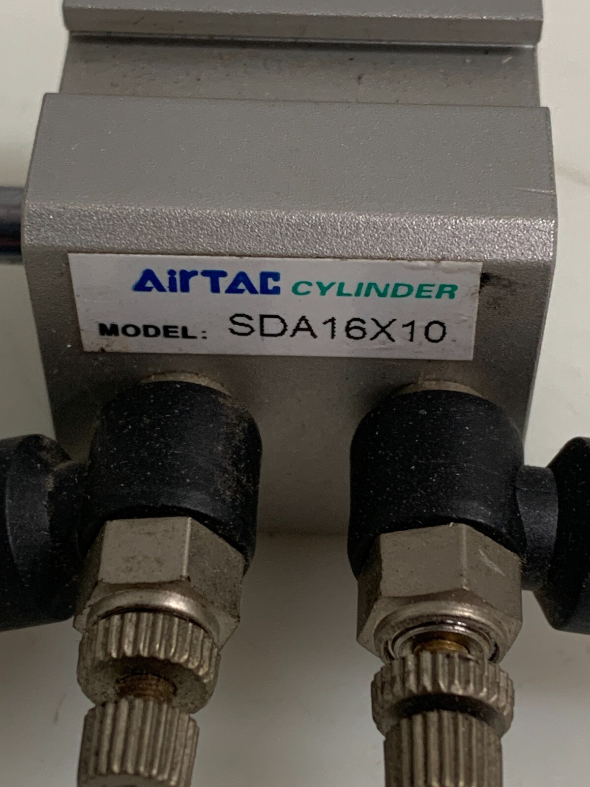 LOT OF 2 AIRTDC COMPACT PNEUMATIC CYLINDER SDA16X10