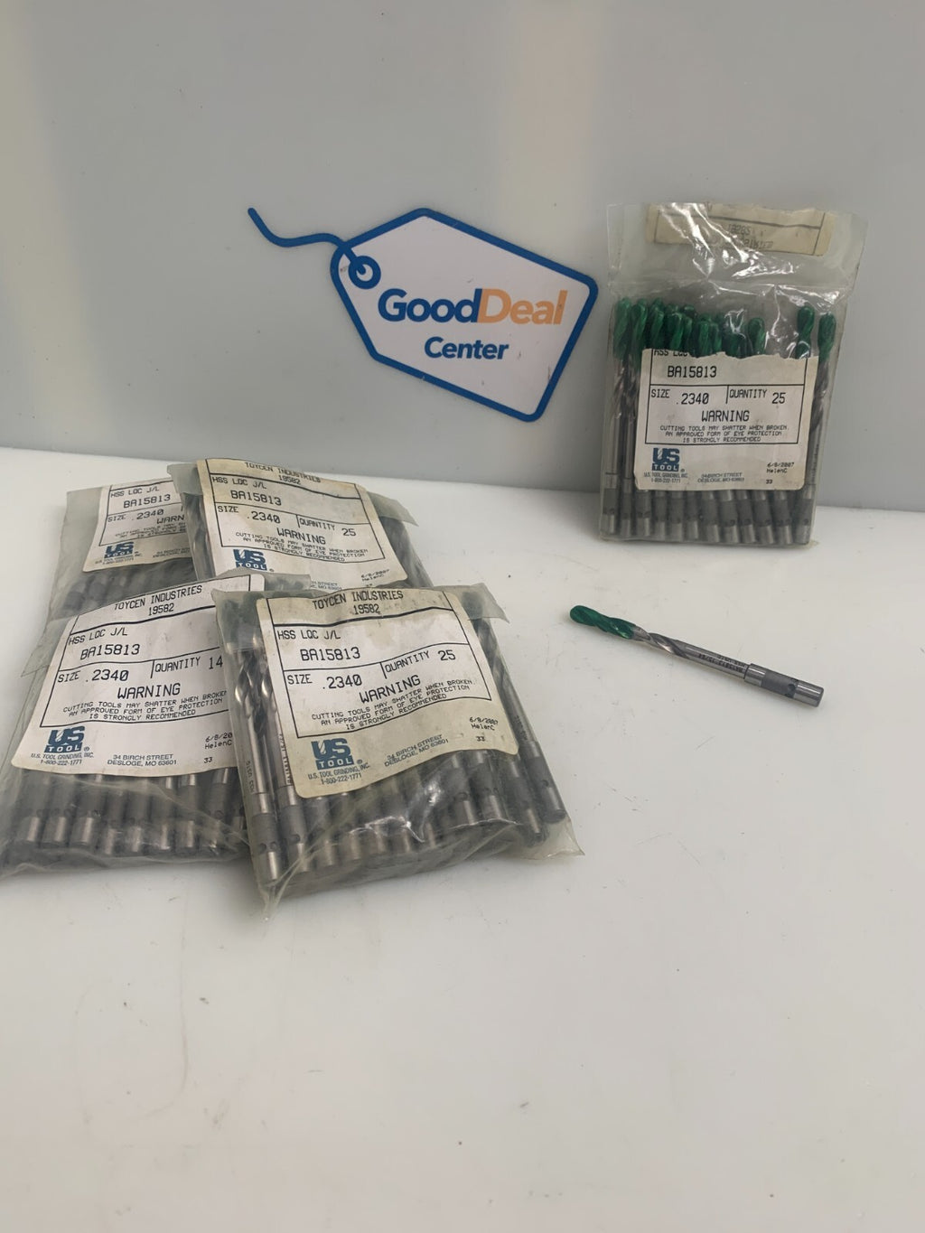 US TOOL  Grinding Drill Bit    Size 2350   BA15813  (Lot of 5 Bags of 25)