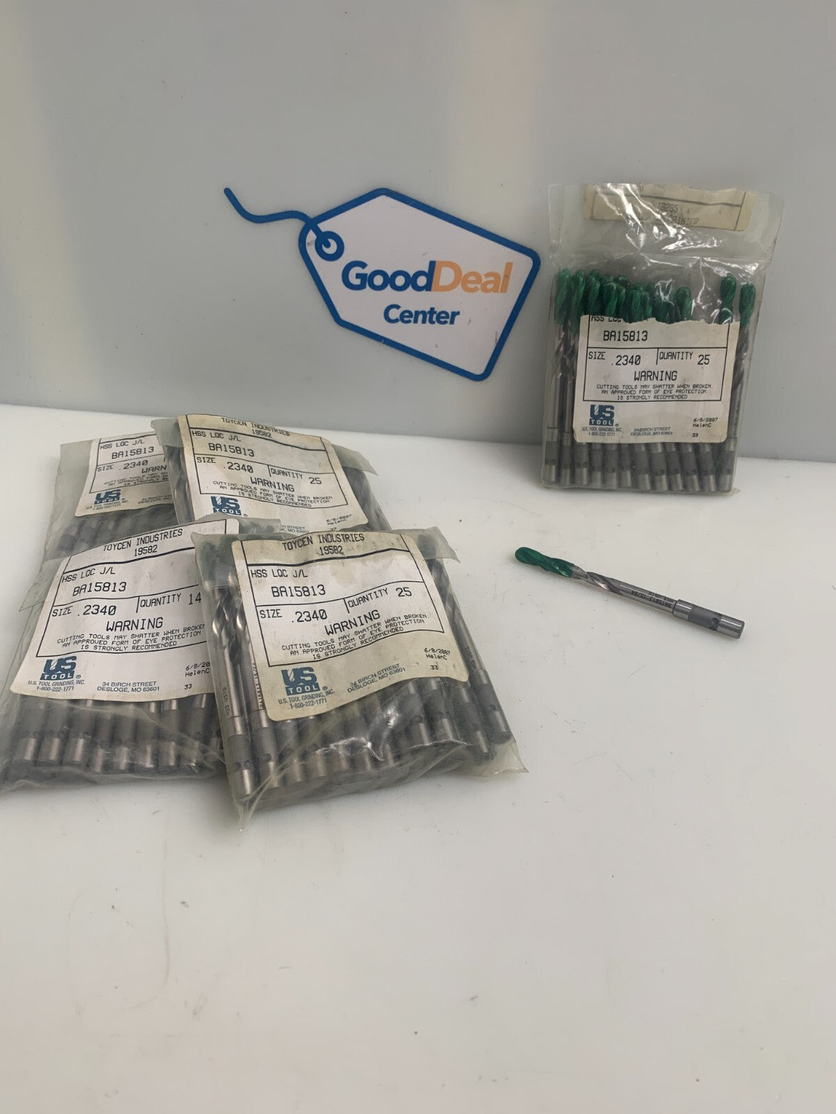 US TOOL  Grinding Drill Bit    Size 2350   BA15813  (Lot of 5 Bags of 25)