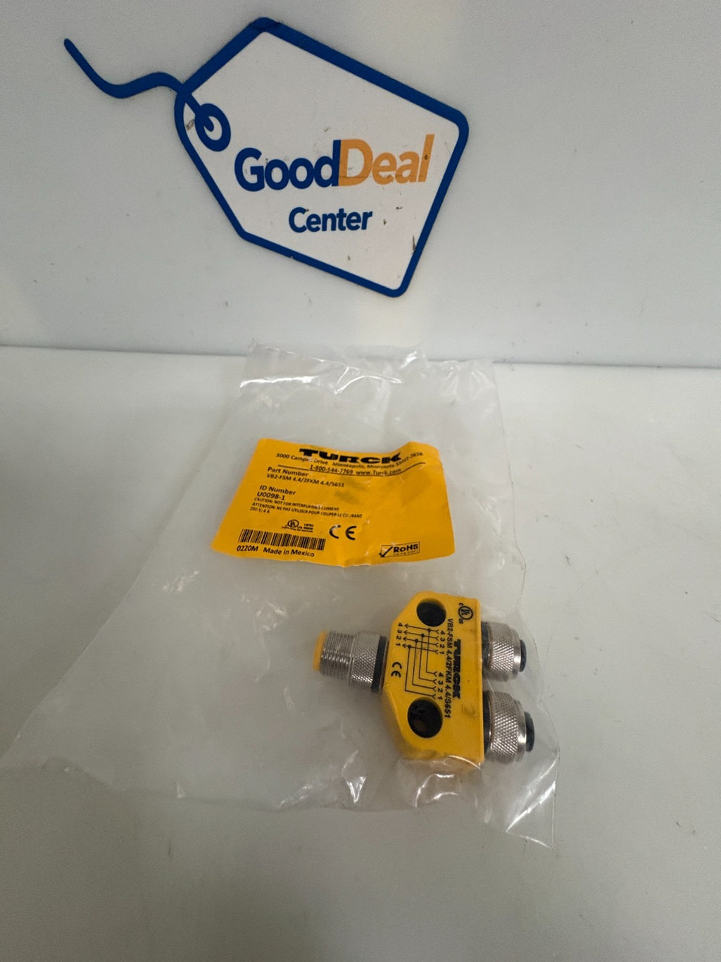 TURCK SPLITTER CONNECTOR VB2-FSM 4.4/ 2FKM4.4/S651