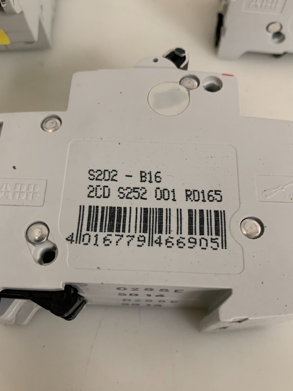 LOT OF 3 ABB CIRCUIT BREAKER S202-B16