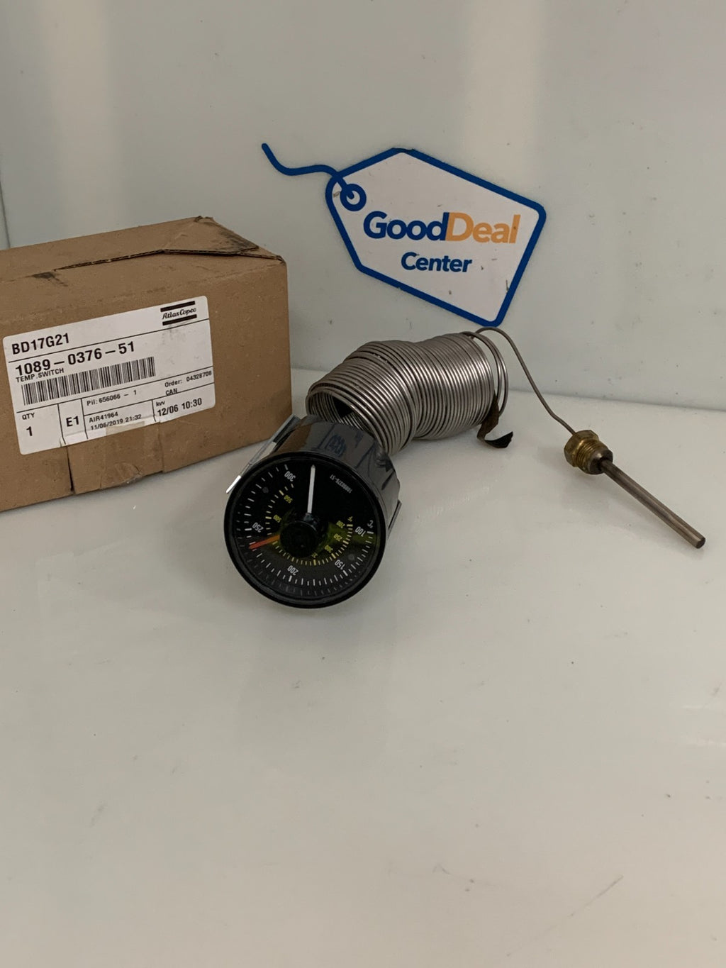 ATLAS COPCO TEMPERATURE SWITCH 1089-0376-51 WIKA SC1560