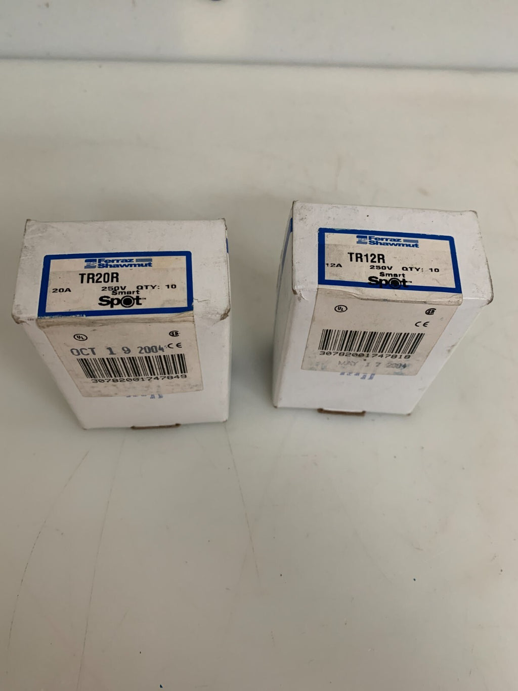 FERRAZ SHAWMUT FUSE SMART STOP MIX LOT 10XTR12R 12A 250V 10XTR20 R 20A 250V