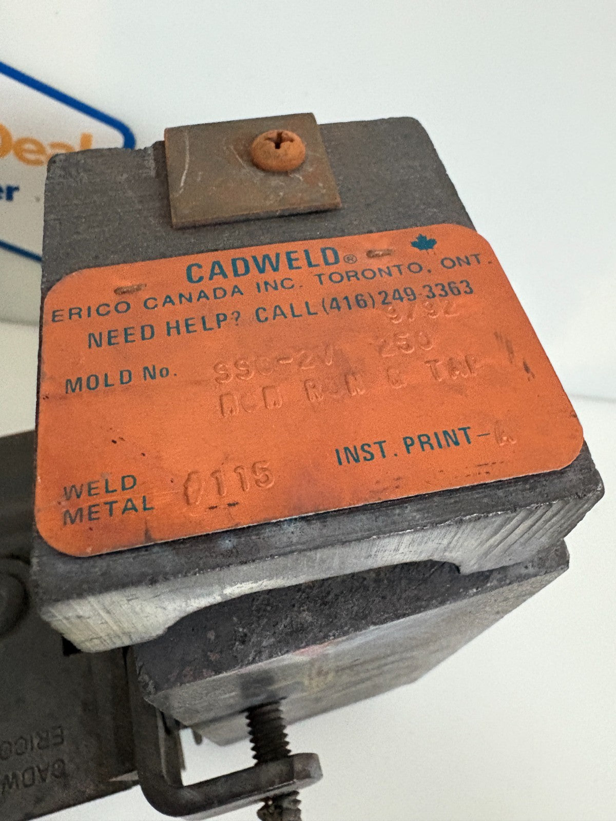 CADWELD SSC-2V 250 MOLD W/CLAMP