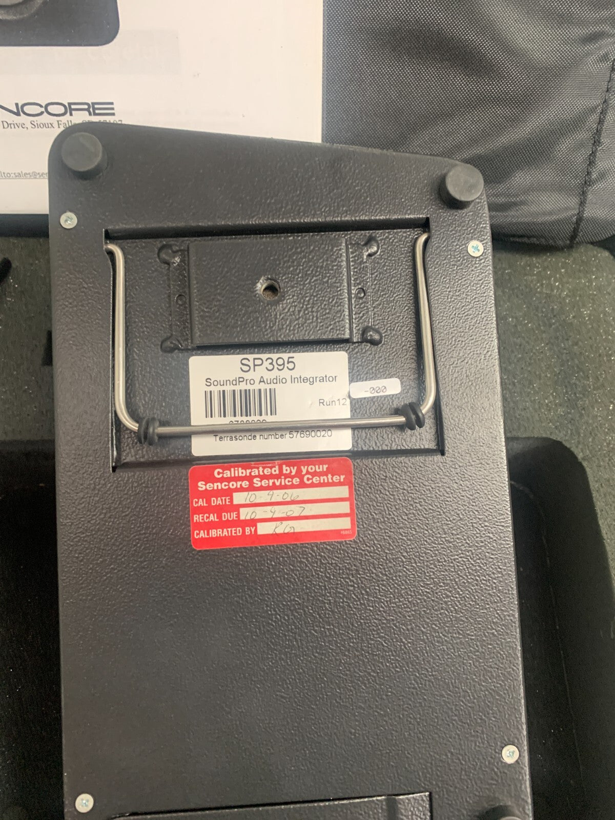 SENCORE SP395 SoundPro Audio Integrator (Power Supply Missing)