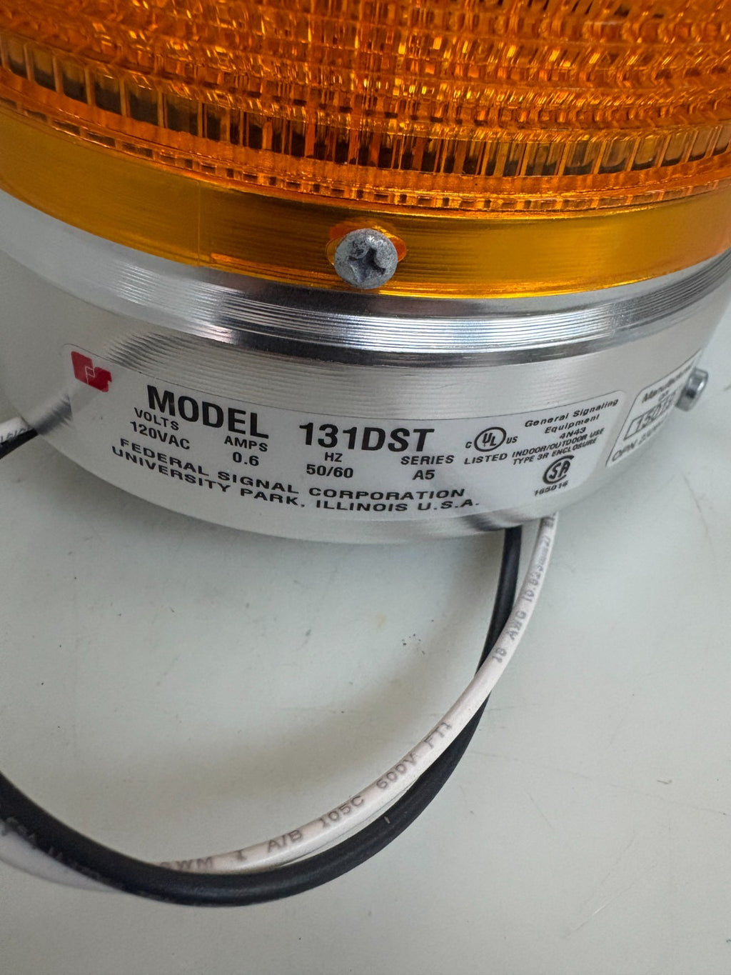 FEDERAL SIGNAL WARNING DOUBLE FLASH STROBE LIGHT 131DST