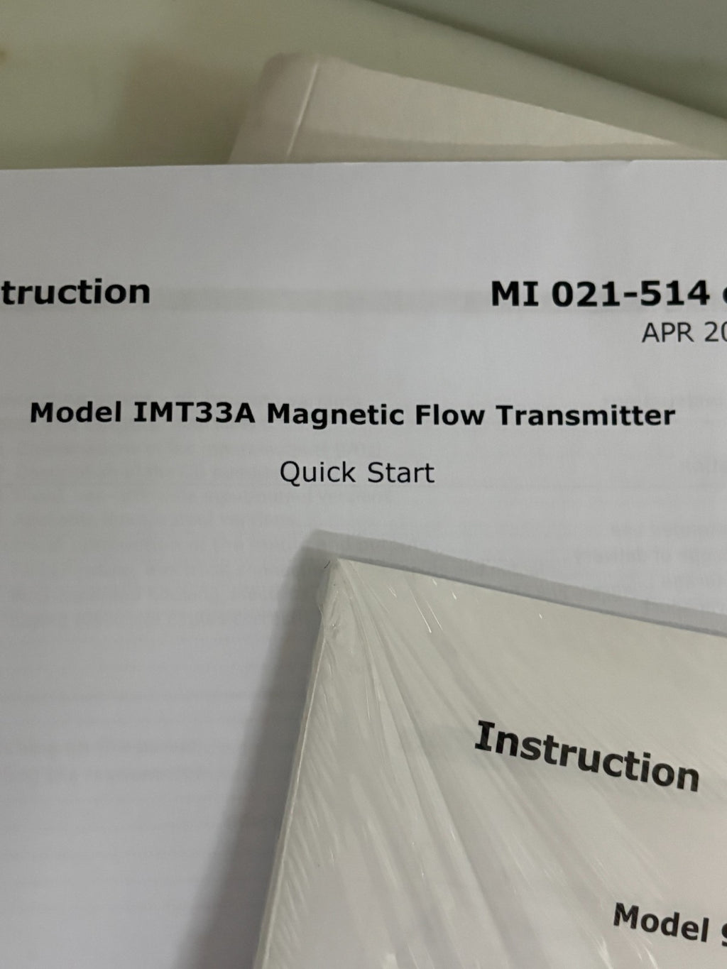 SCHNEIDER ELECTROMAGNETIC FLOW METER IMT33A W/MAGNETIC FLOW TUBE 9700A7