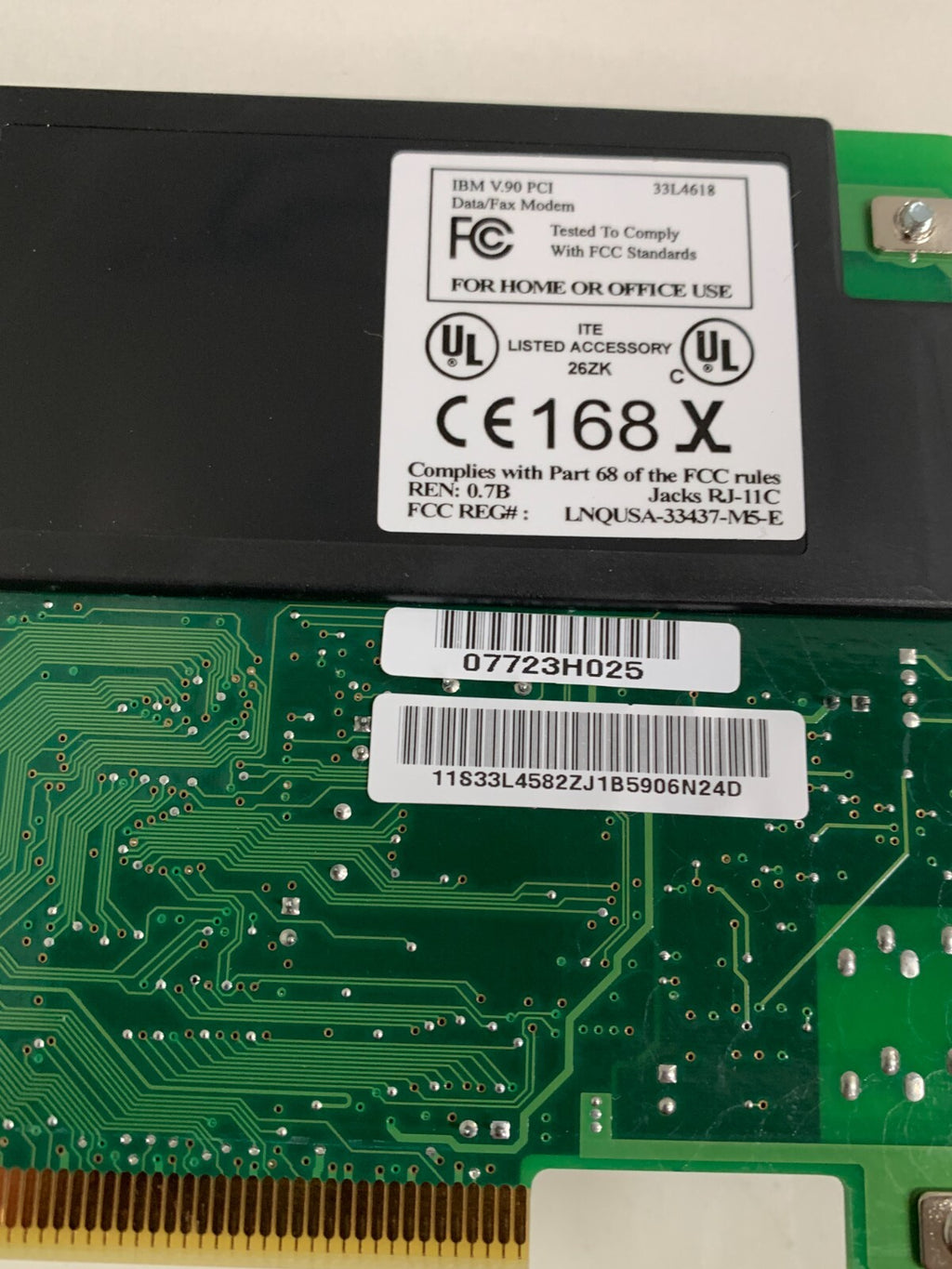 1BM DATA FAX MODEM 33L 4582