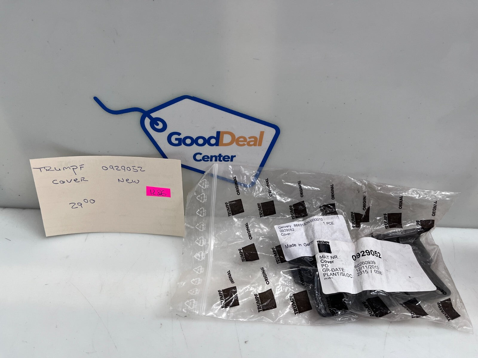 TRUMPF 0929052 Cover Plate
