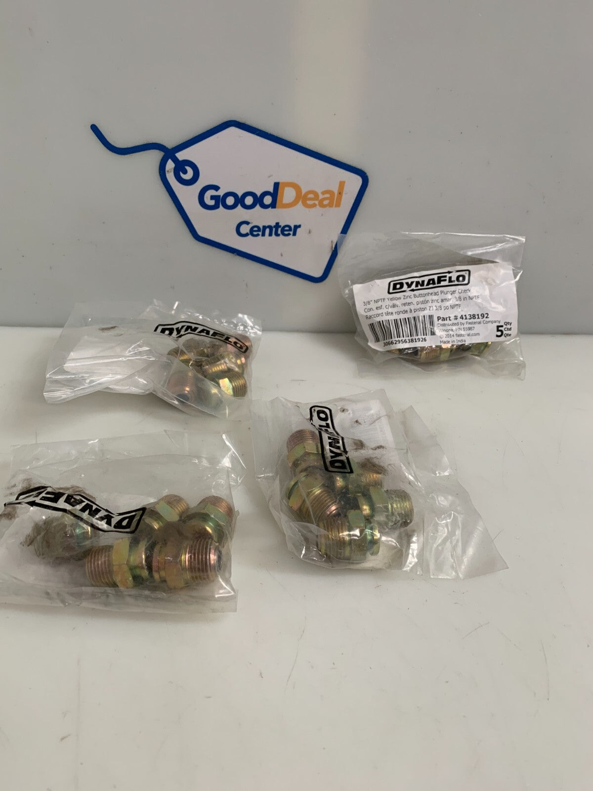 LOT OF 4 DYNAFLO 3/8 BUTTONHEAD PLUNGER CHECK 4138192