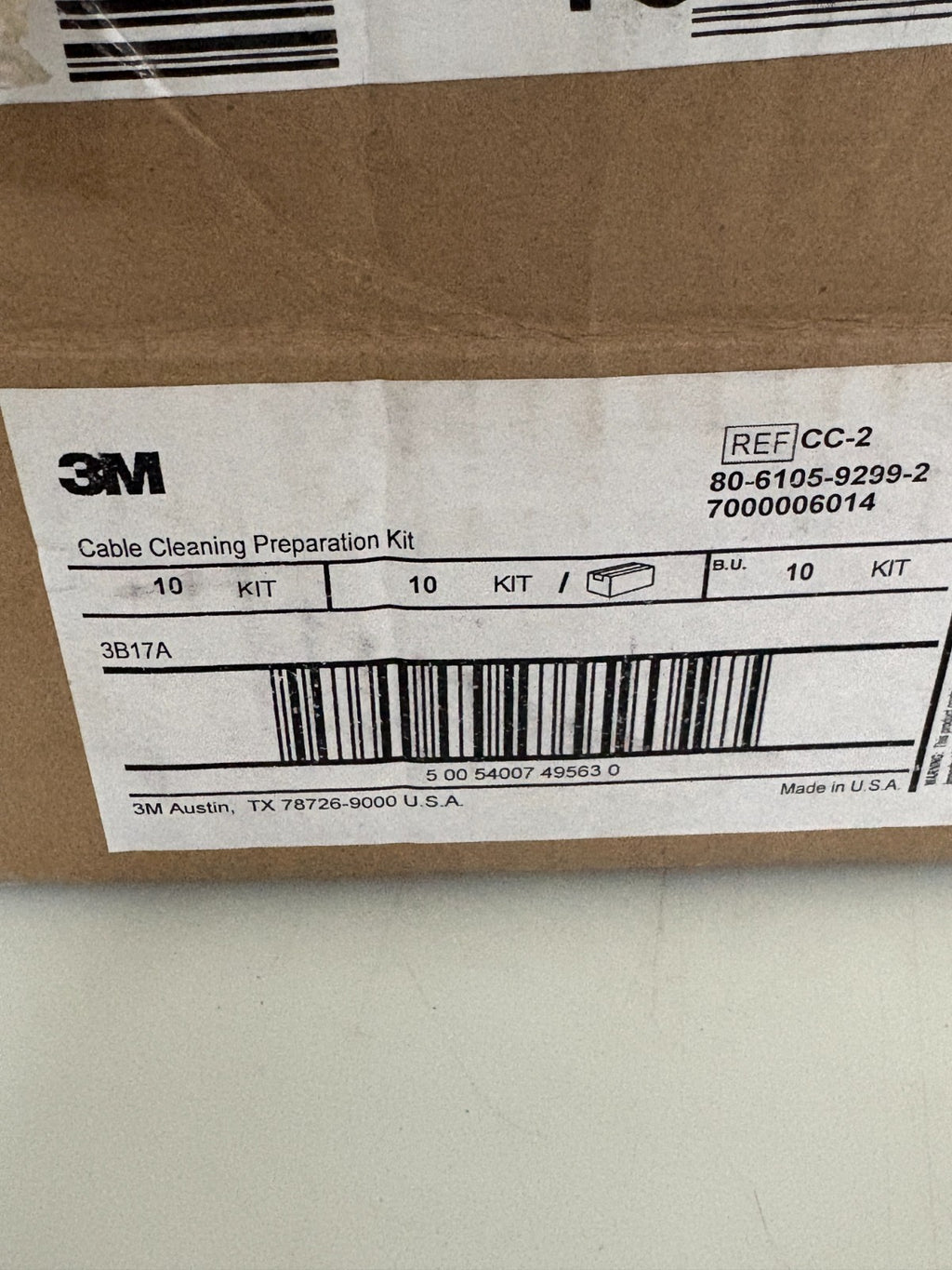 LOT OF 7  3M CABLE CLEANING PREP KIT CC-22
