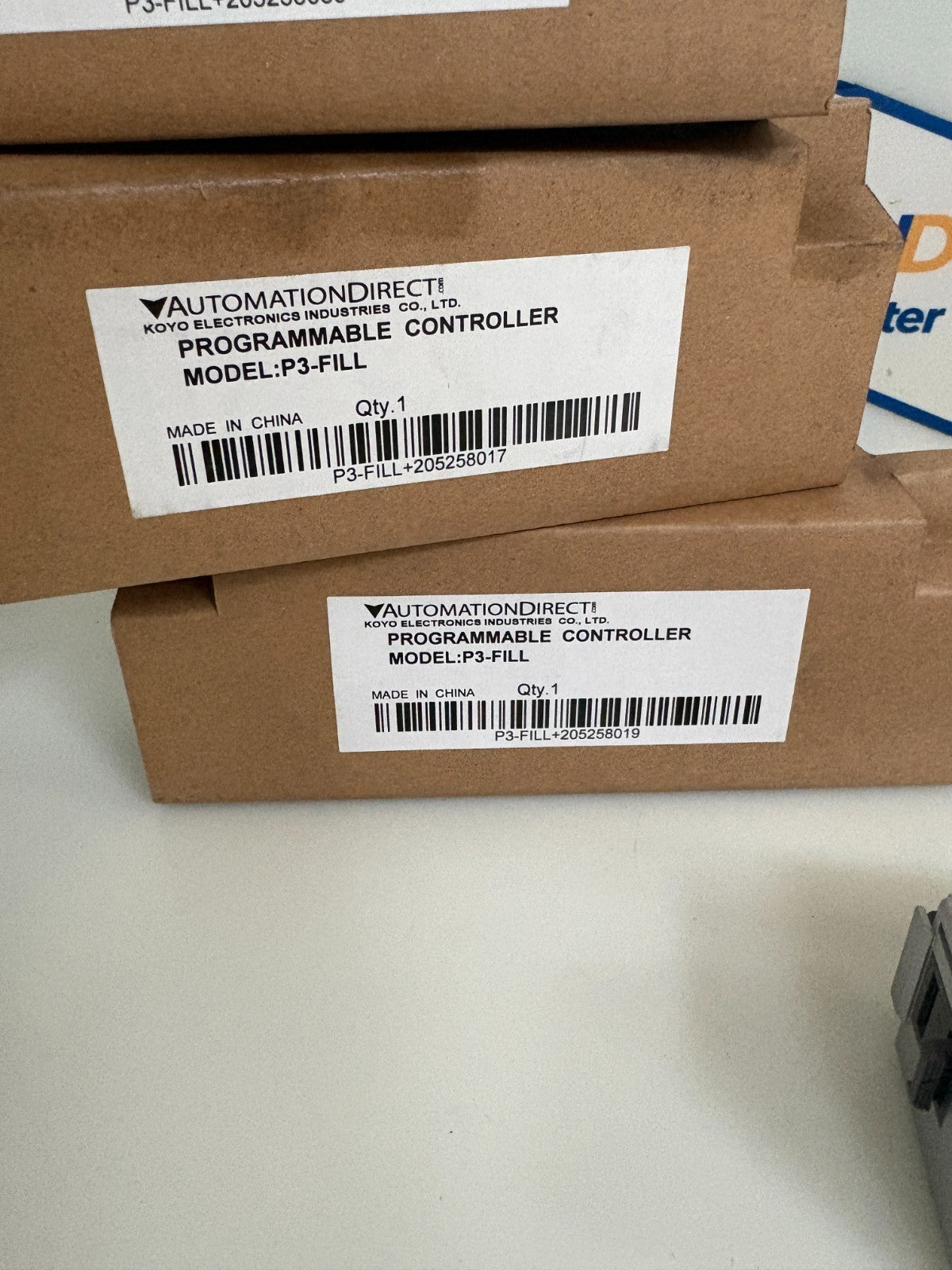LOT OF 5 AUTOMATION DIRECT PROGRAMMABLE CONTROLLER P3-FILL