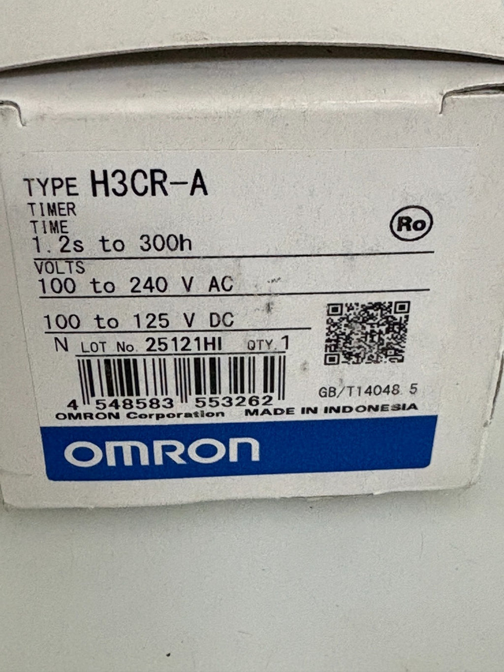 OMRON TIMER H3CR-A