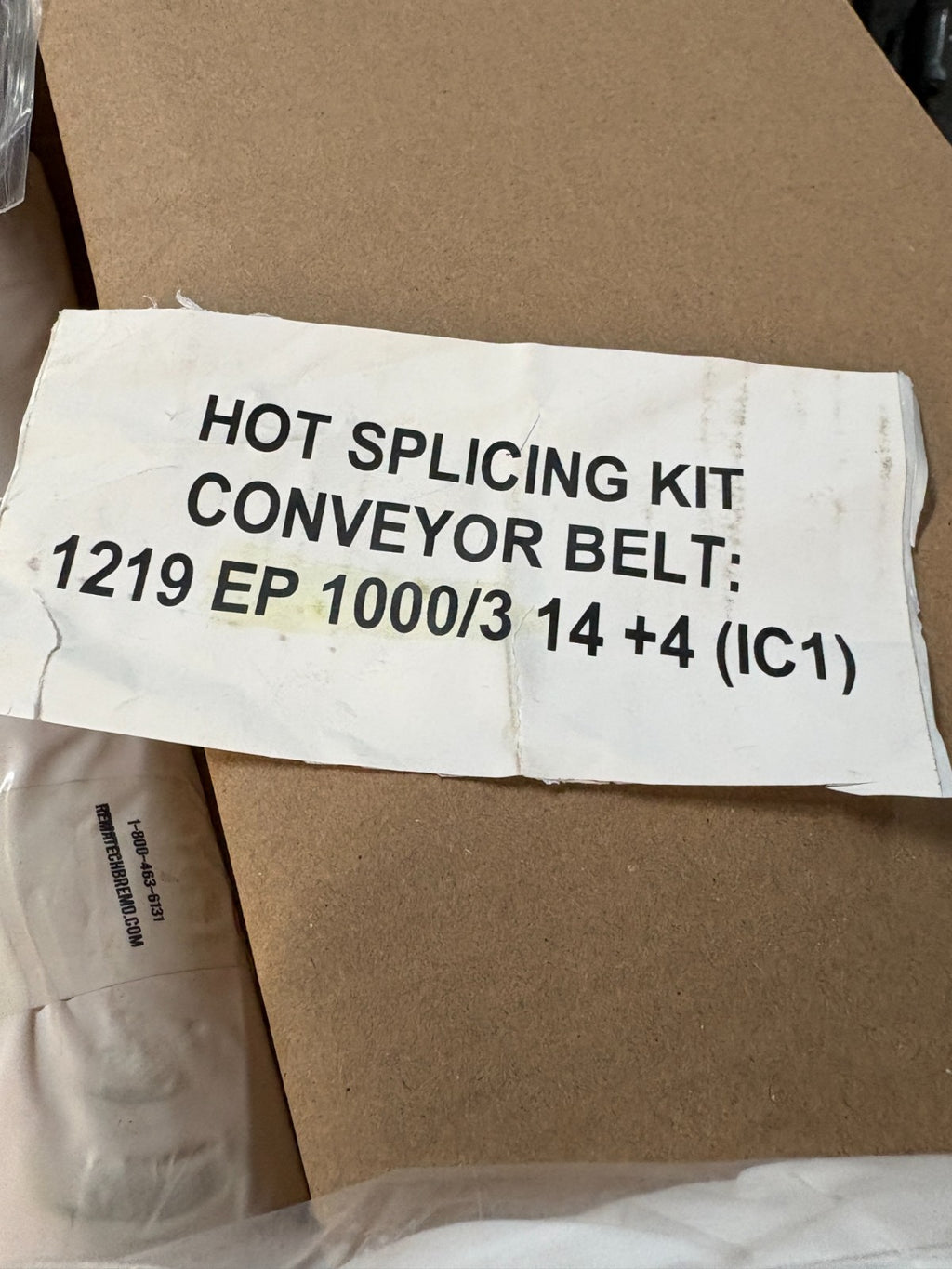 REMATECH BREMO HOT SPLICING KIT CONVEYOR BELT 1219 EP 1000/3 14 + 4 (ICI)1