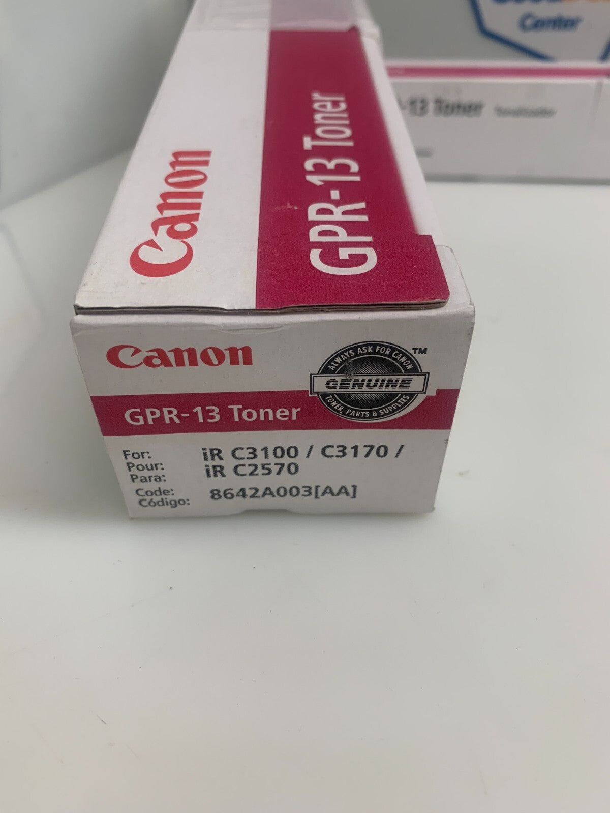 Lot of 2 CANON GPR-13 Toner Magenta 8642A003AA