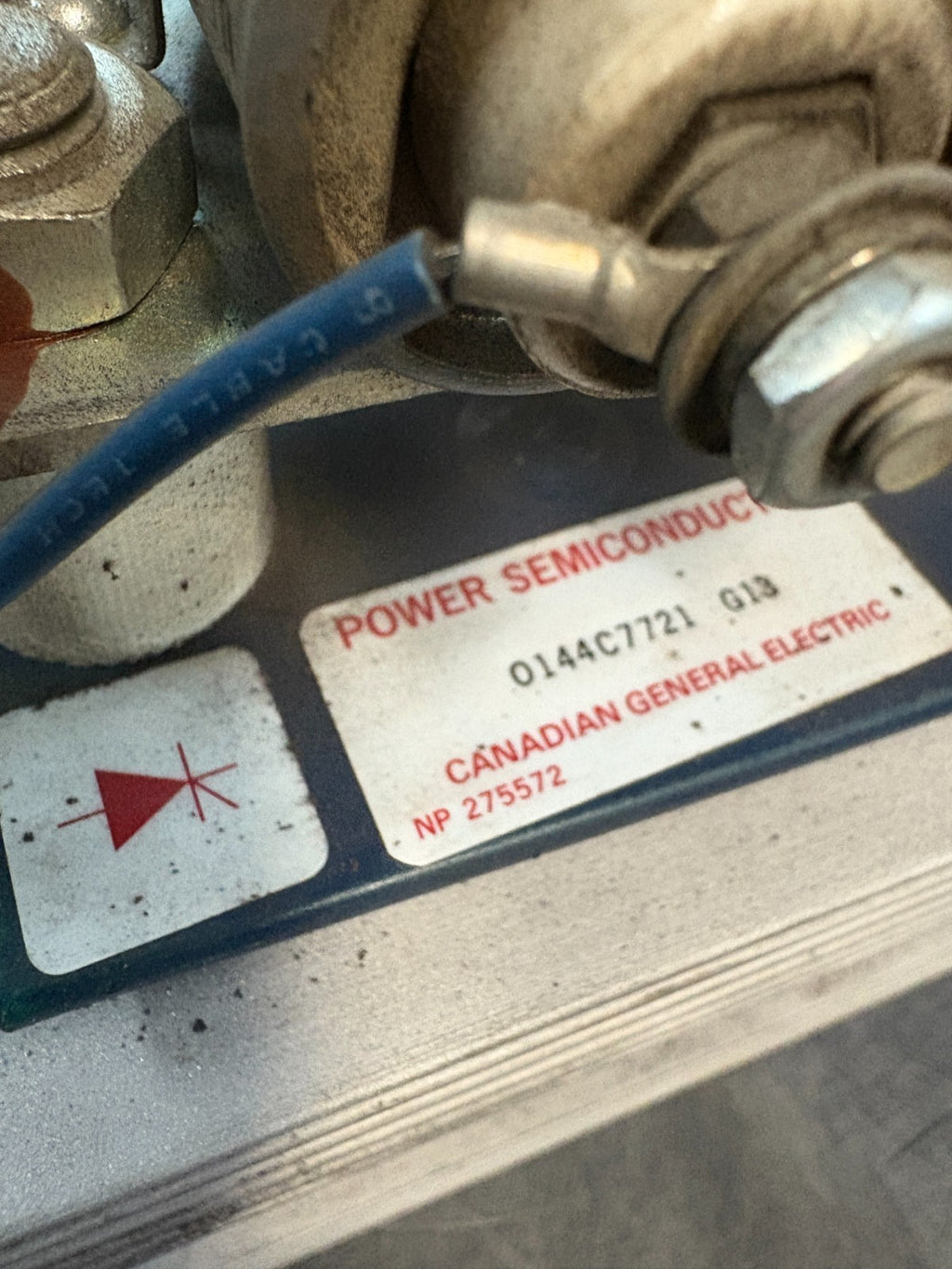 CANADIAN GENERAL ELECTRIC POWER SEMI CONDUCTOR  0144C7721 G131