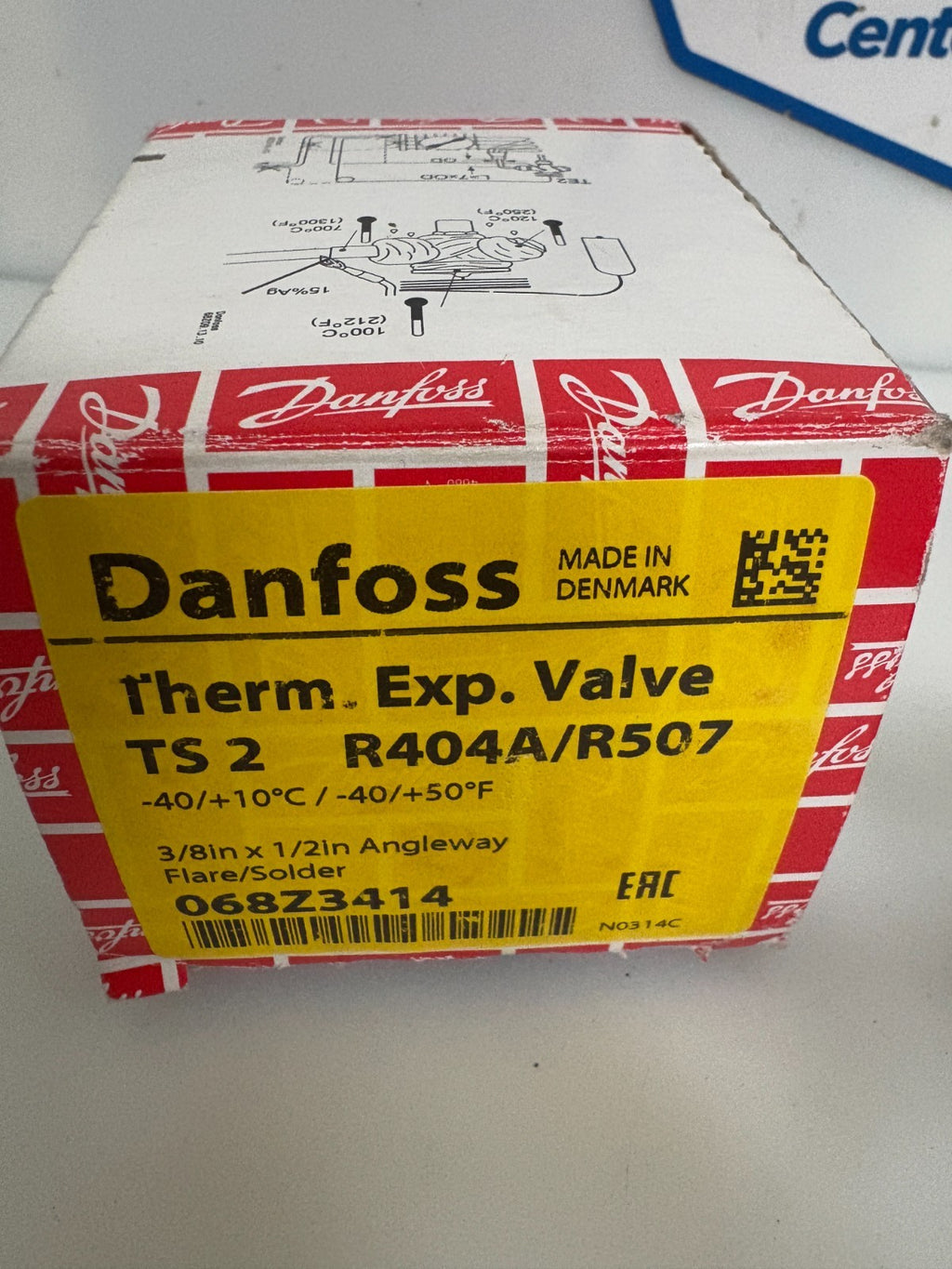 DANFOSS THERMAL EXP VALVE TS2 R404A/R507 068Z3414