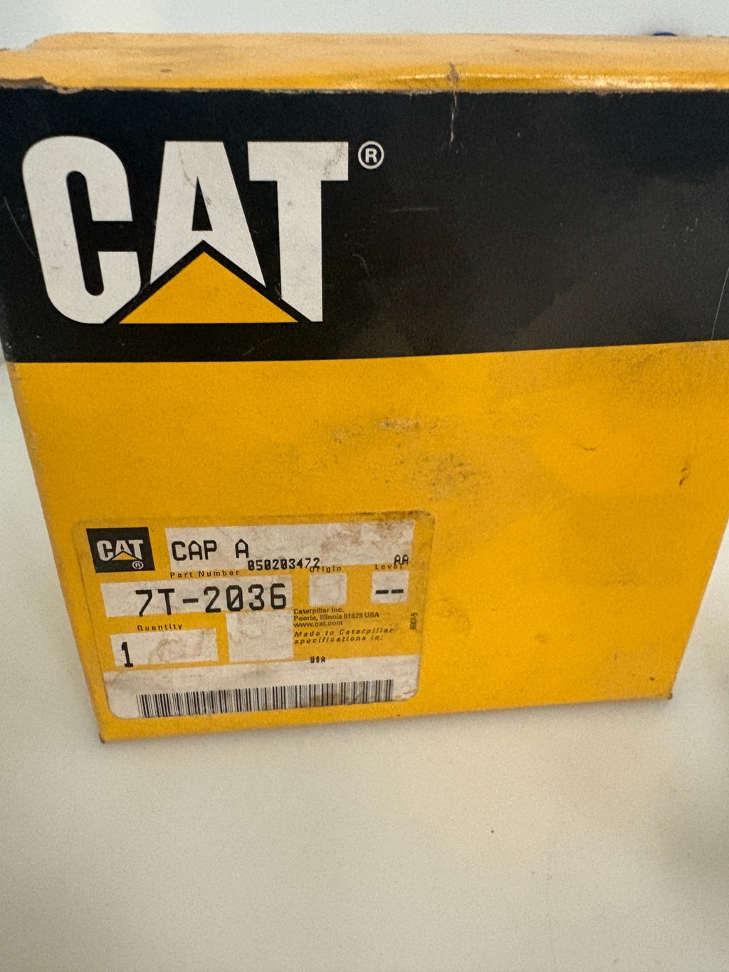 CATERPILLAR FUEL CAP CAP A 7T-2036