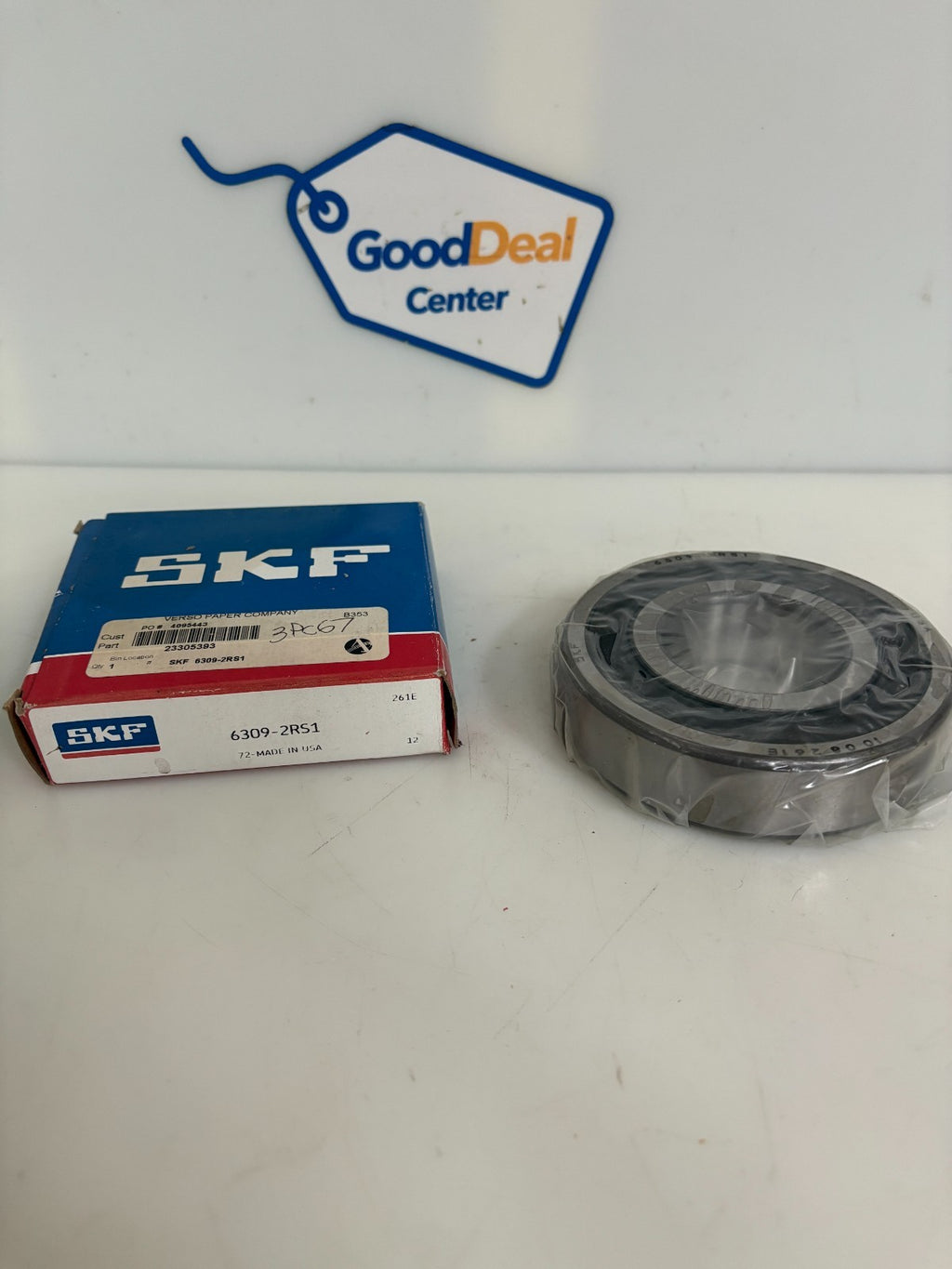 LOT OF 2 SKF EXPLORER DEEP GROOVE BALL BEARING #6309-2RS1
