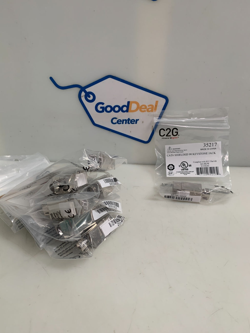 LOT OF 10 C2G CAT 6 KEYSTONE JACK 35217 SHIELDED