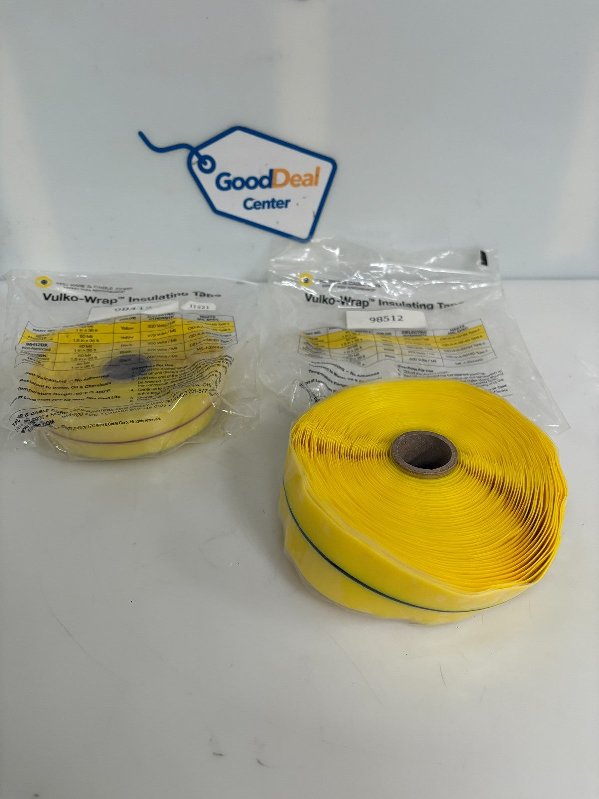 VULKO-WRAP INSULATING TAPE MIX LOT 1X98412 1" 1X98512 2"