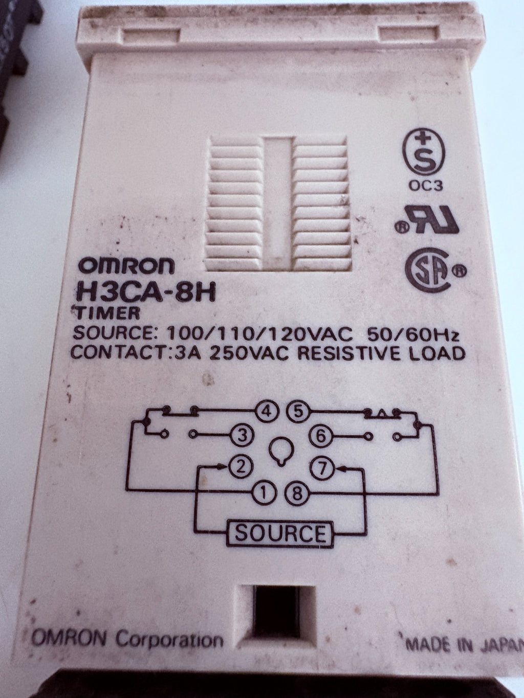 OMRON TIMER MIX LOT 1XH3CA-A 1XH3CA-8H