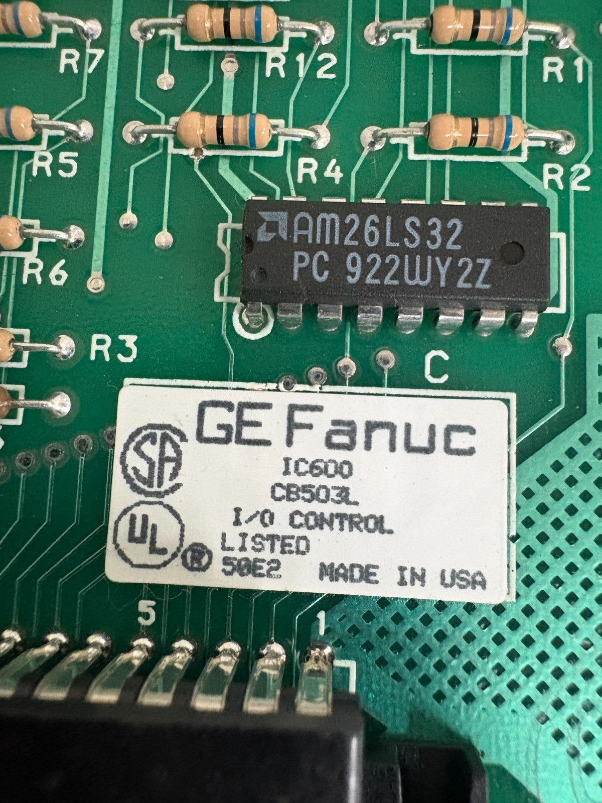 GE FANUC I/O CONTROL BOARD IC600CB503L3