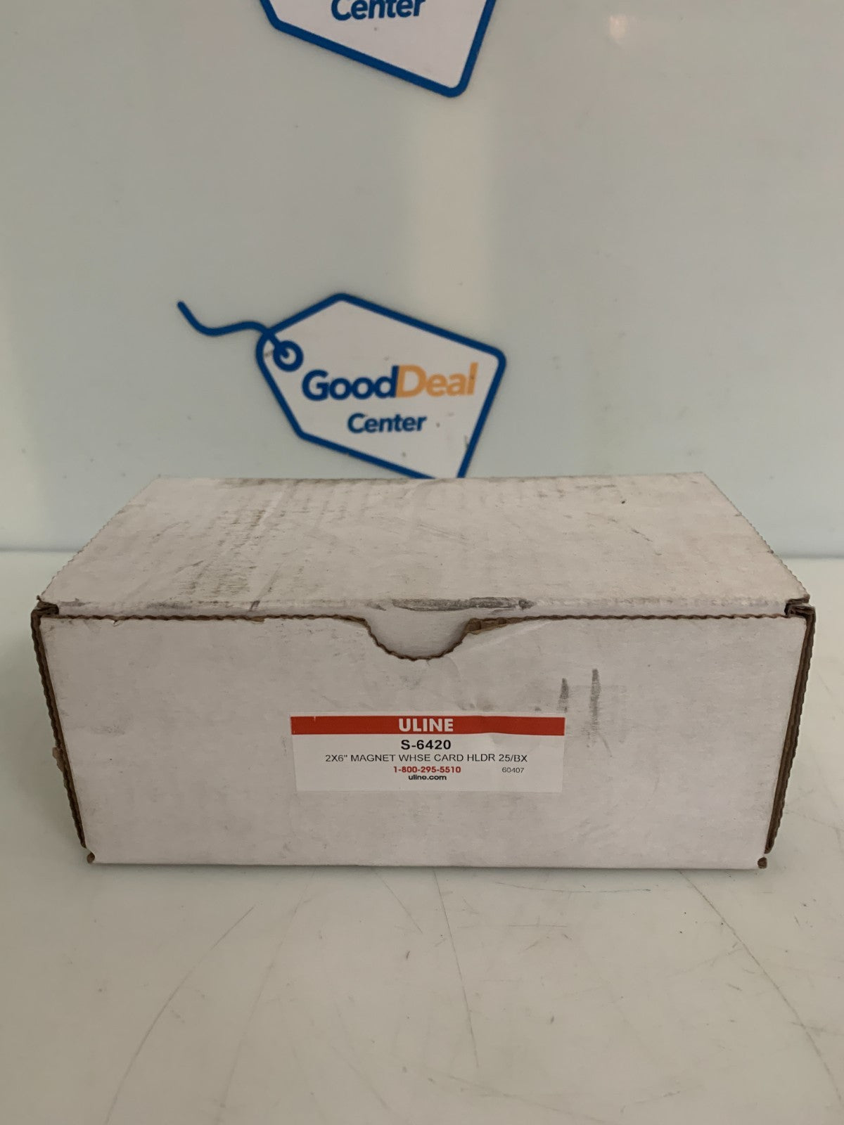 ULINE 2" X 6" MAGNET CARD HOLDER BOX OF 25 S-6420