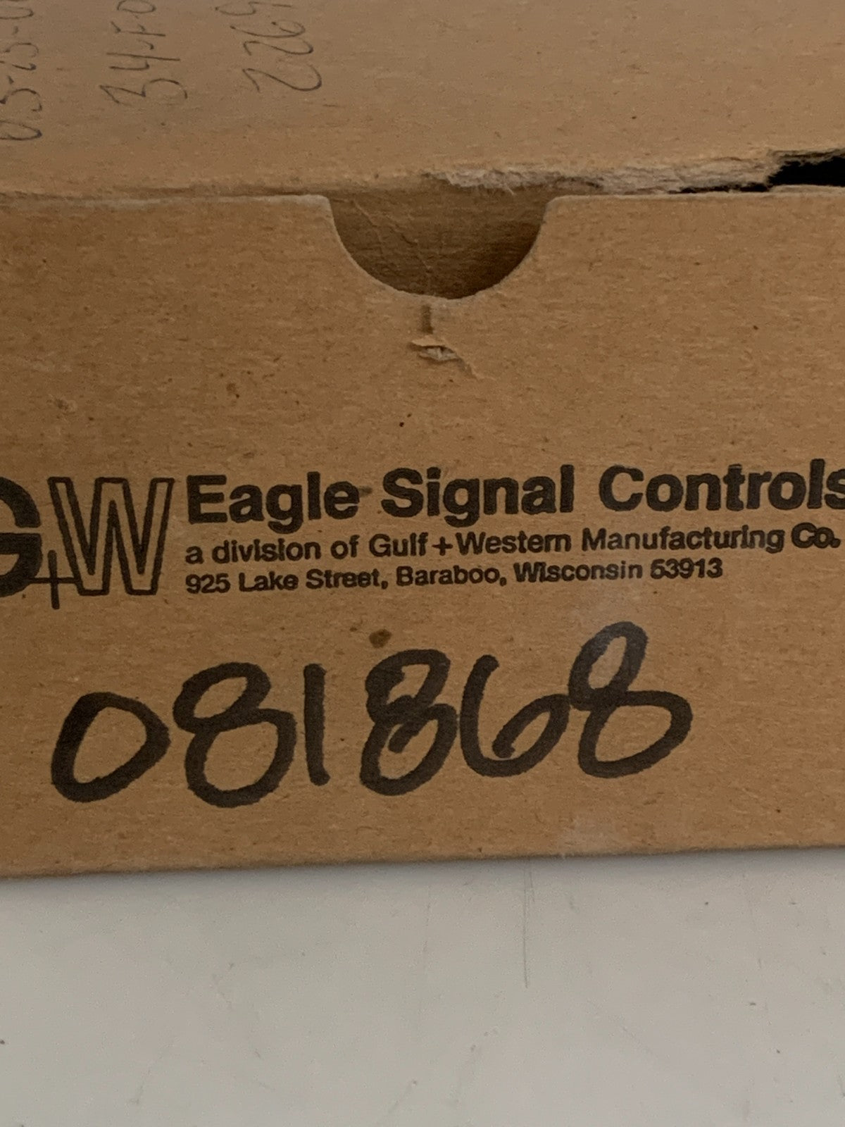 GW EAGLE SIGNAL CONTROLS 0-60 TIMER BR110 A 6 5A82