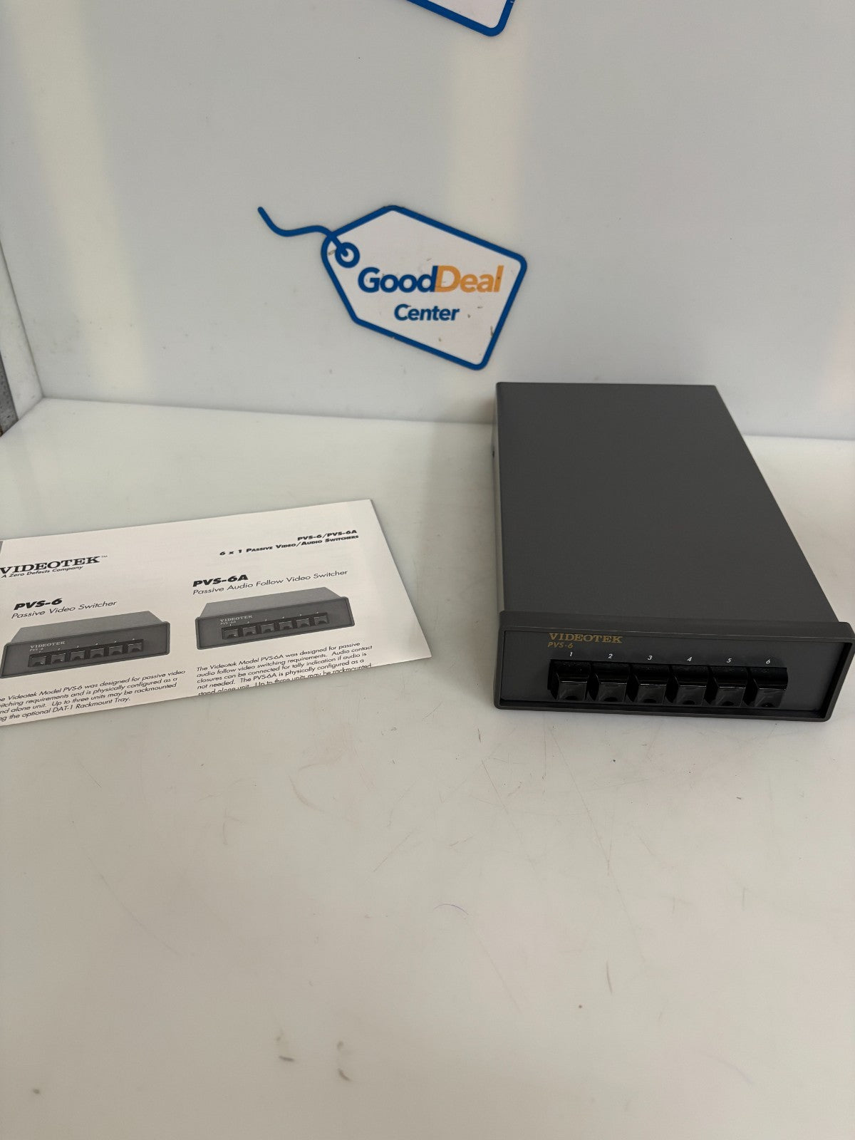 VIDEOTEK 6X1 PASSIVE VIDEO SWITCHERS PVS-60