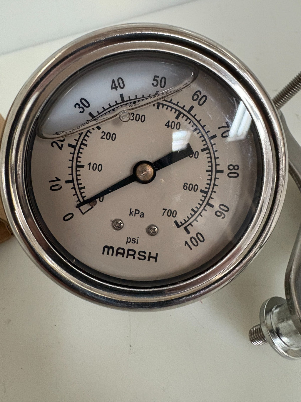 MARSH/BELLOFRAM PRESSURE GAUGE 0-100PSI #J7248 P