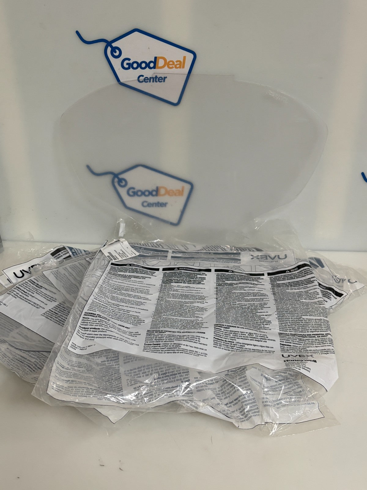 LOT OF 8 HONEYWELL UVEX ANTI FOG CLEAR VISOR #S8550