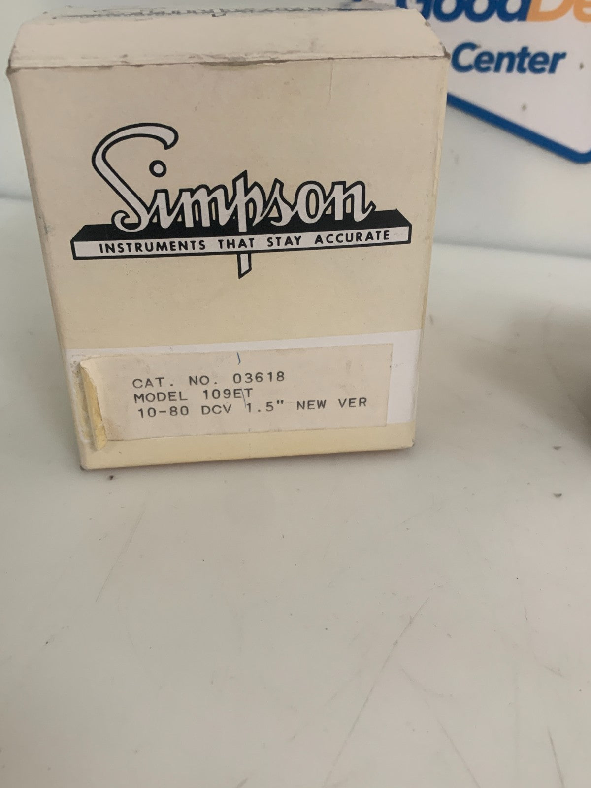 SIMPSON ELAPSED TIME METER #03618 109 ET